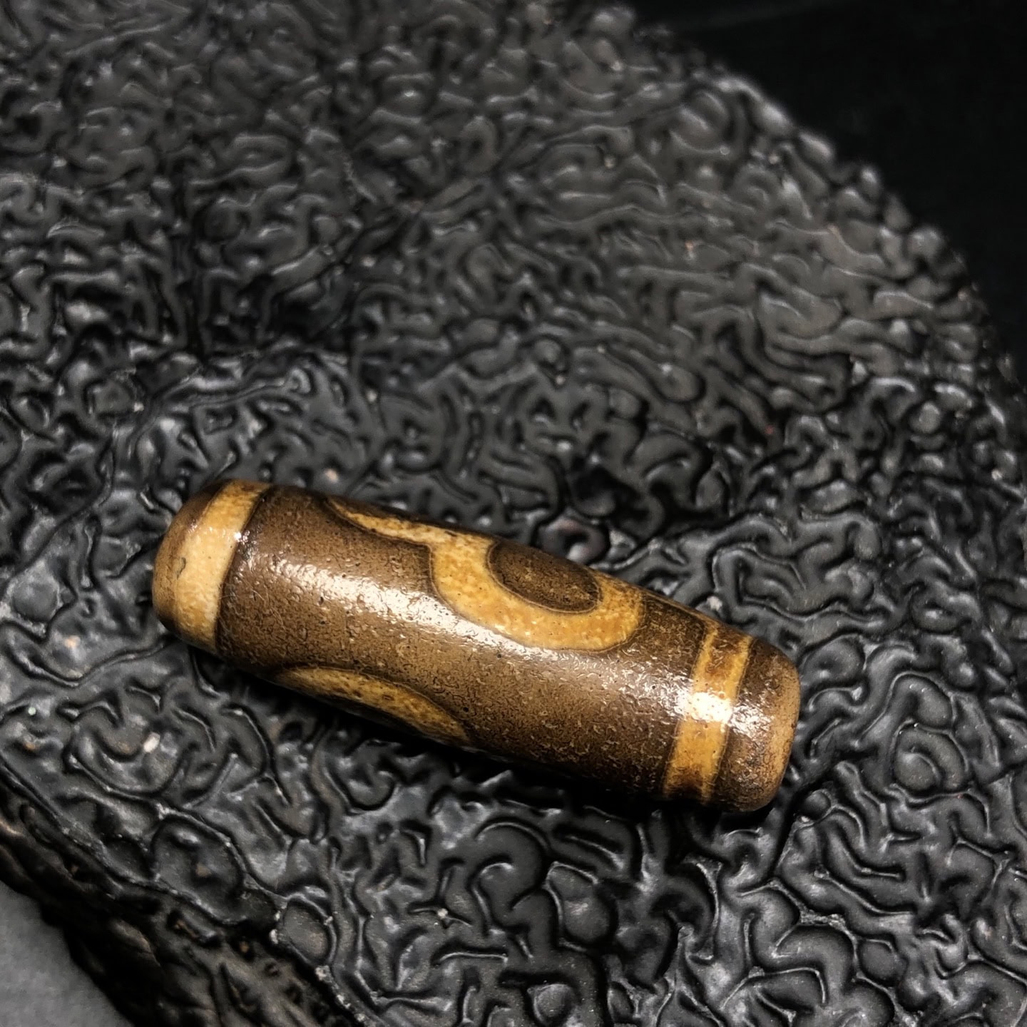 Chinese Natural Agate DZI Beads