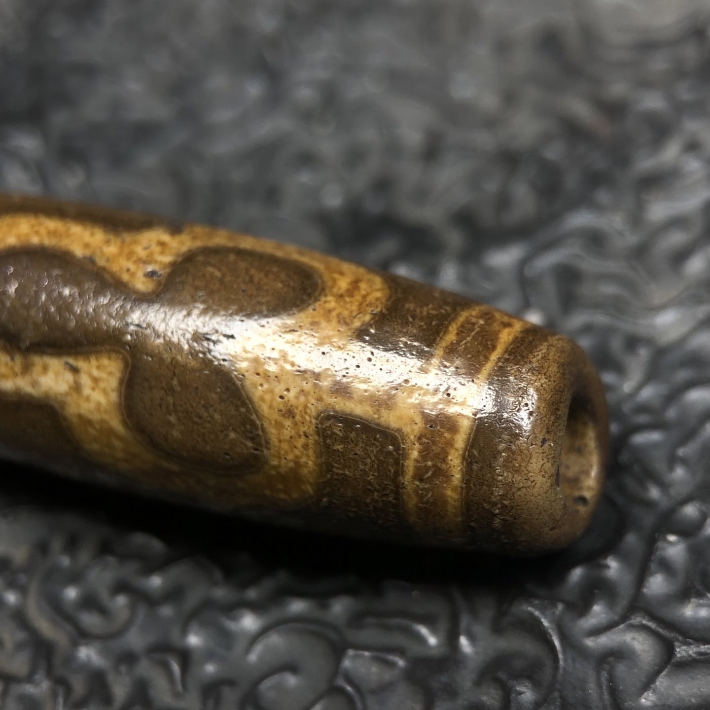 Chinese Natural Agate DZI Beads