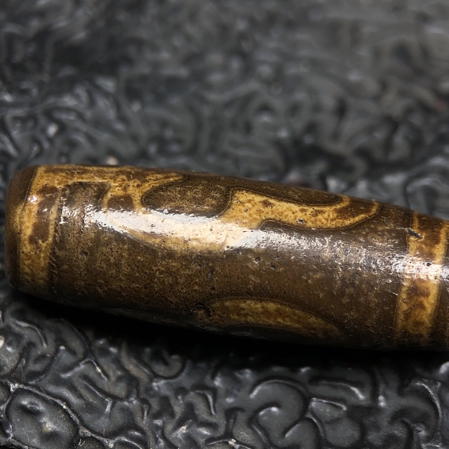 Chinese Natural Agate DZI Beads
