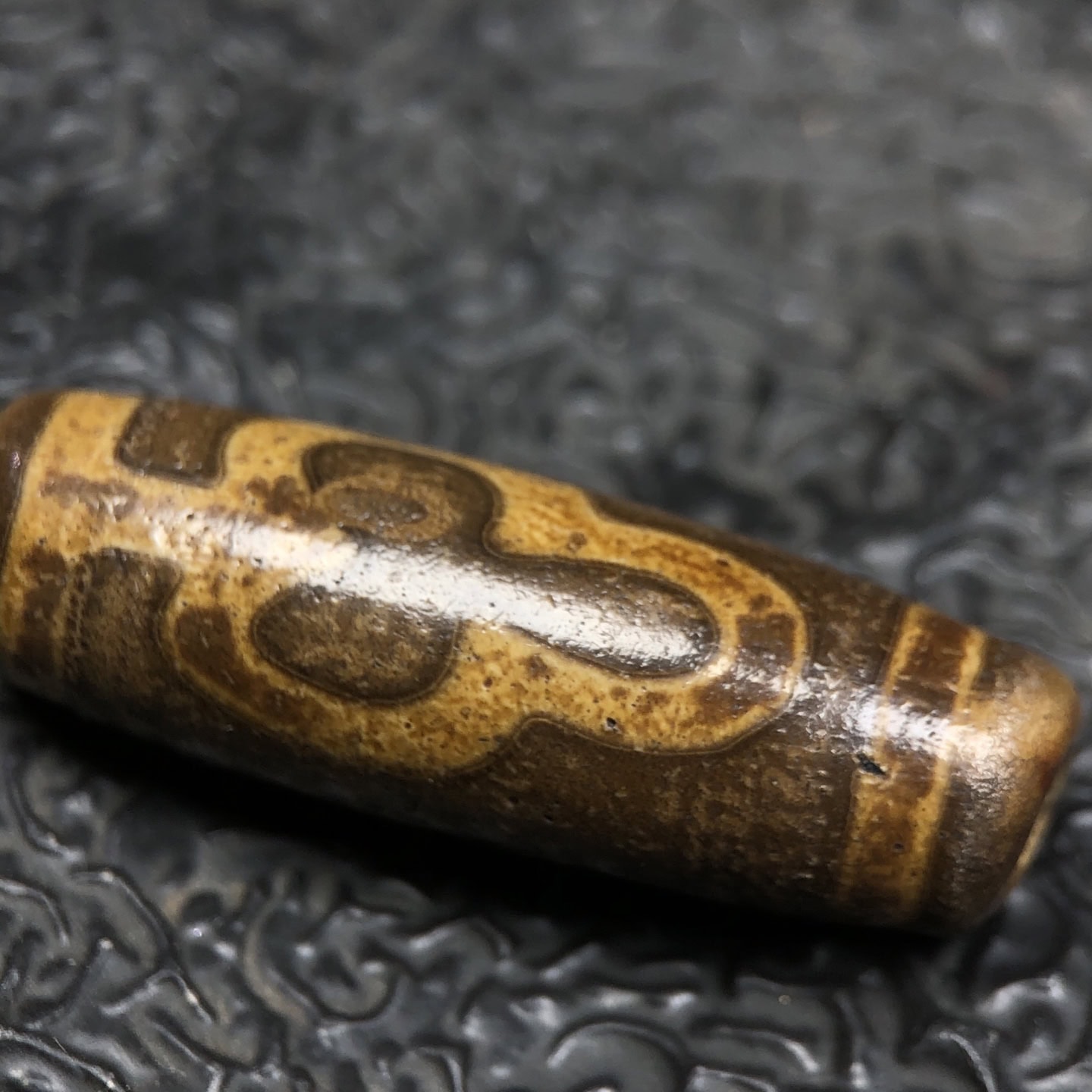 Chinese Natural Agate DZI Beads