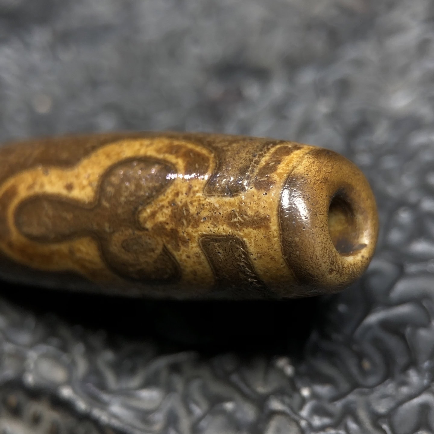 Chinese Natural Agate DZI Beads