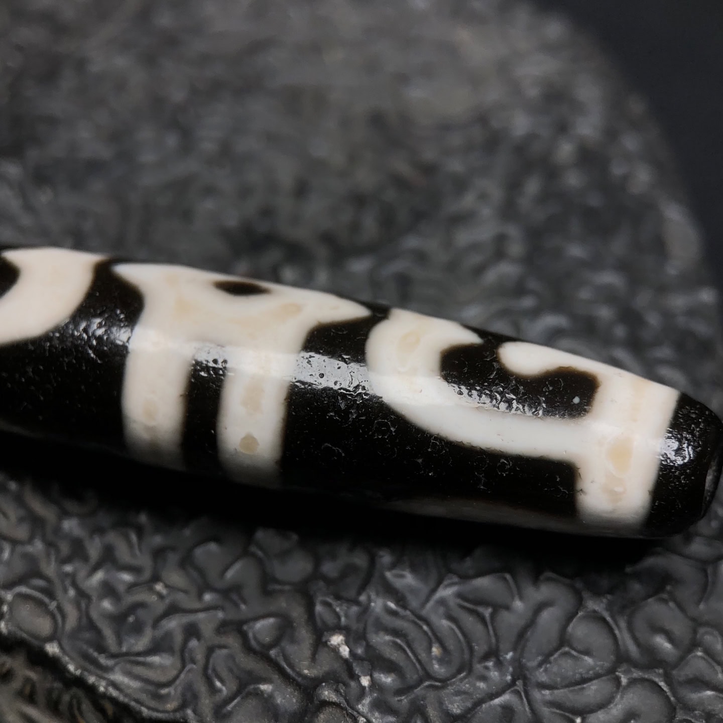 Chinese Natural Agate DZI Beads