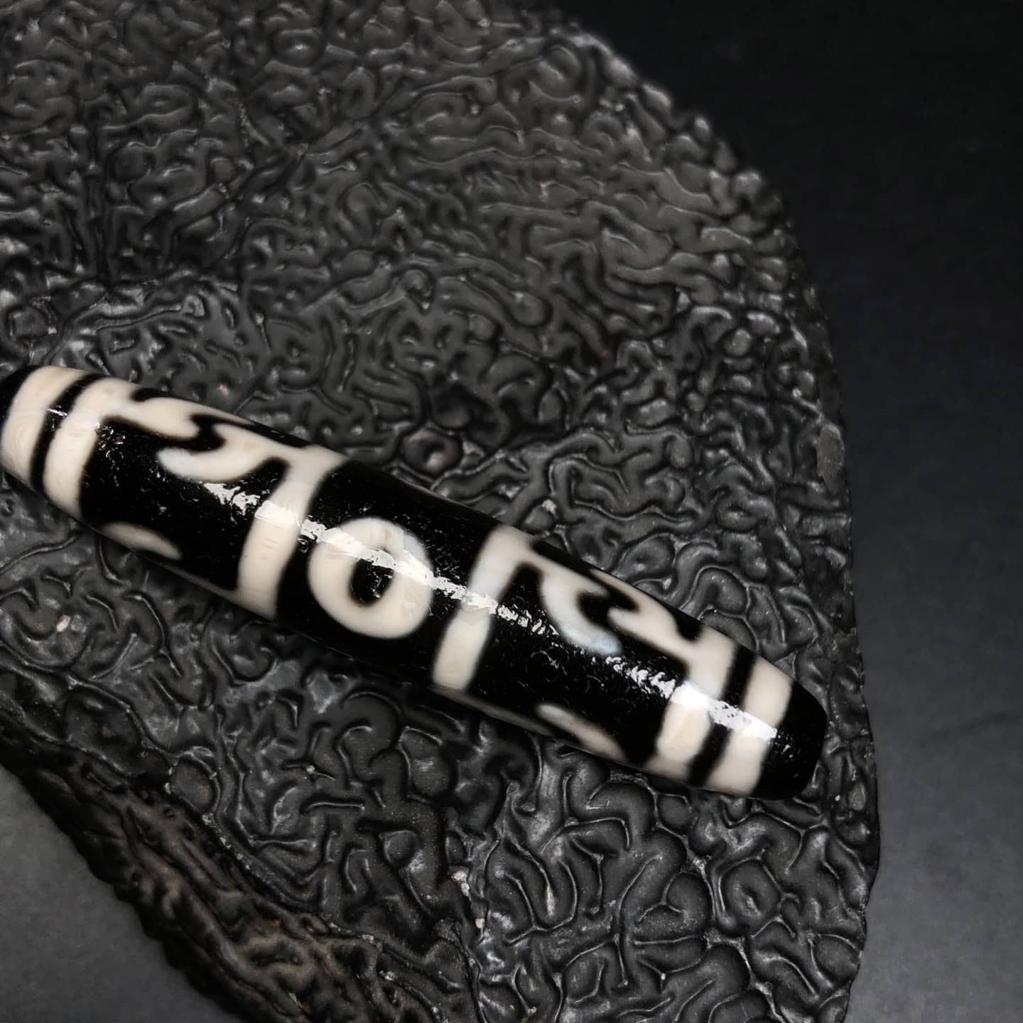 Chinese Natural Agate DZI Beads