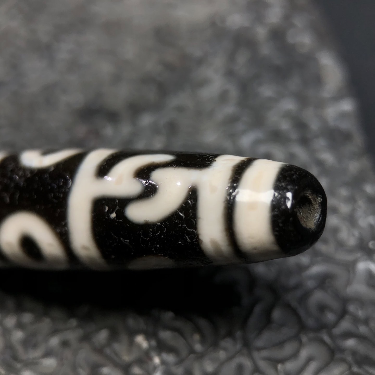 Chinese Natural Agate DZI Beads