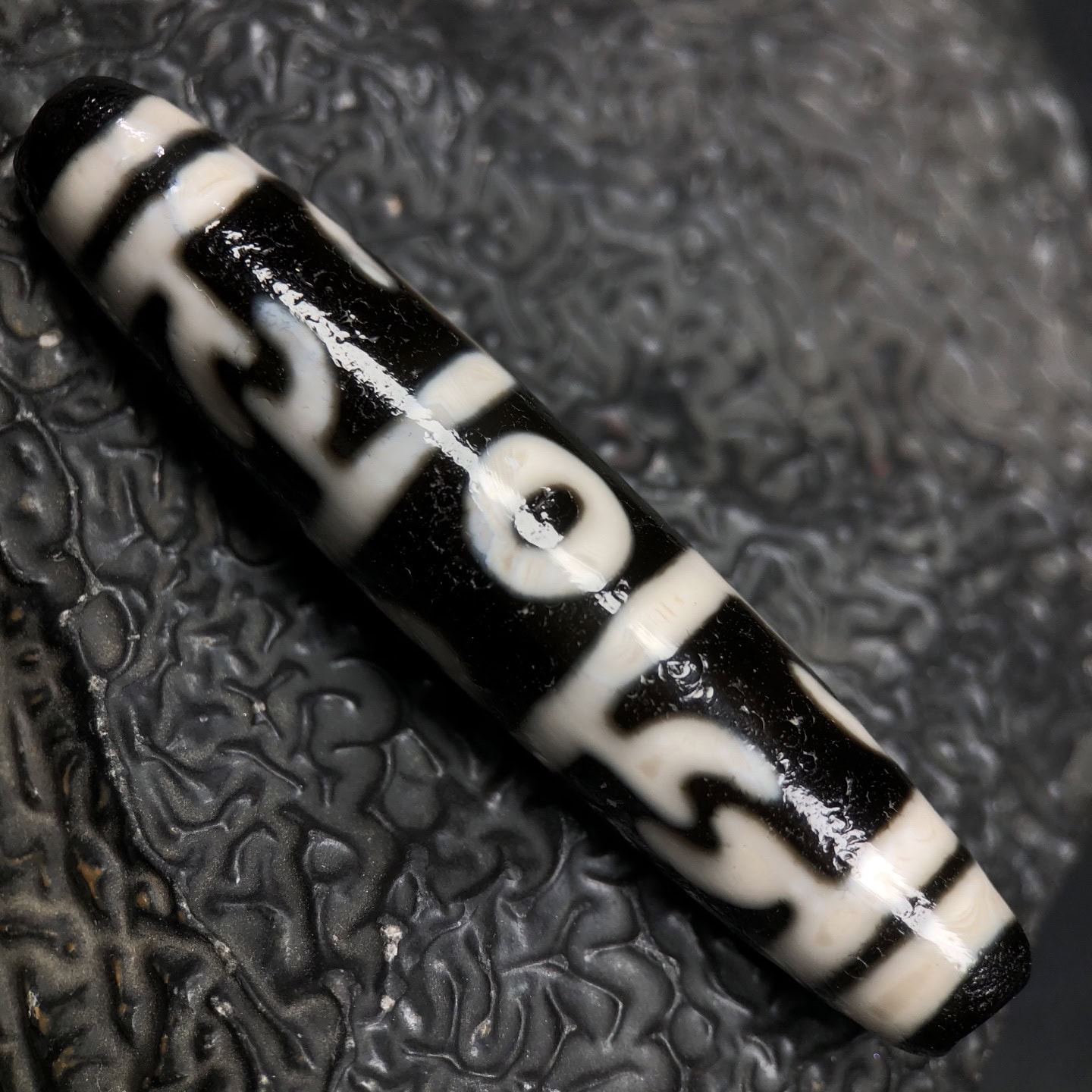 Chinese Natural Agate DZI Beads