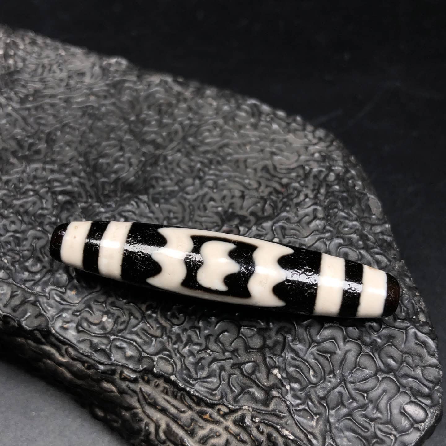 Chinese Natural Agate DZI Beads