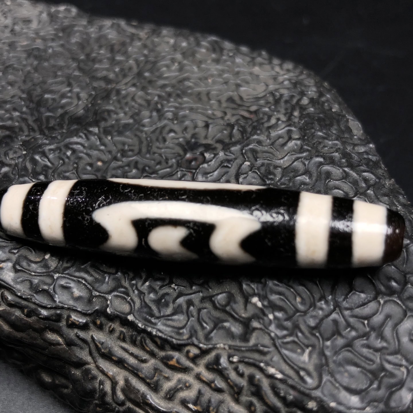 Chinese Natural Agate DZI Beads