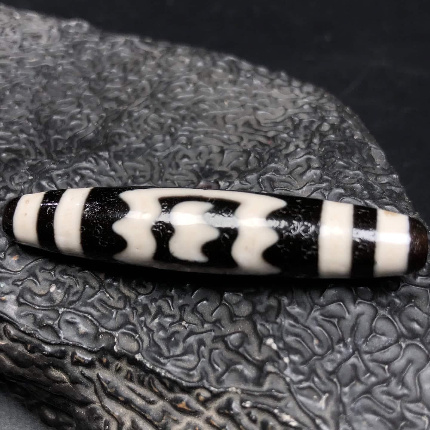 Chinese Natural Agate DZI Beads