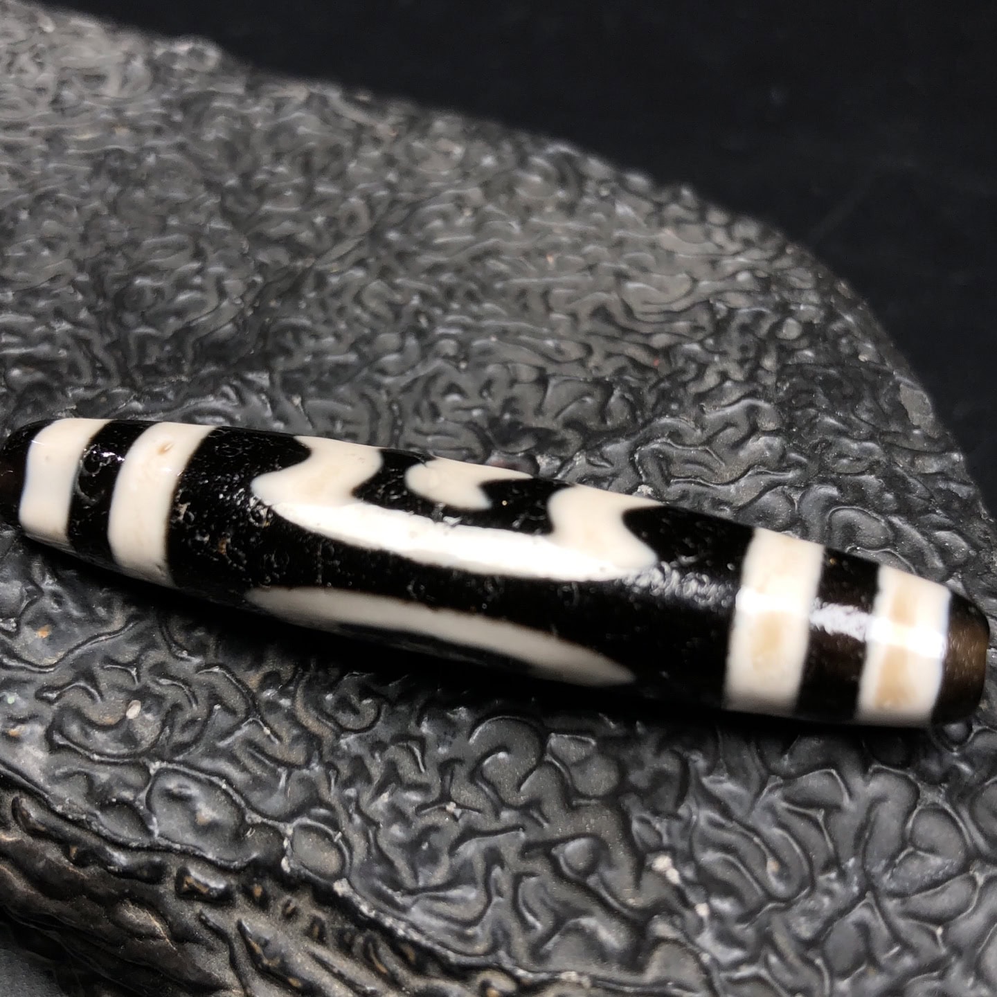Chinese Natural Agate DZI Beads