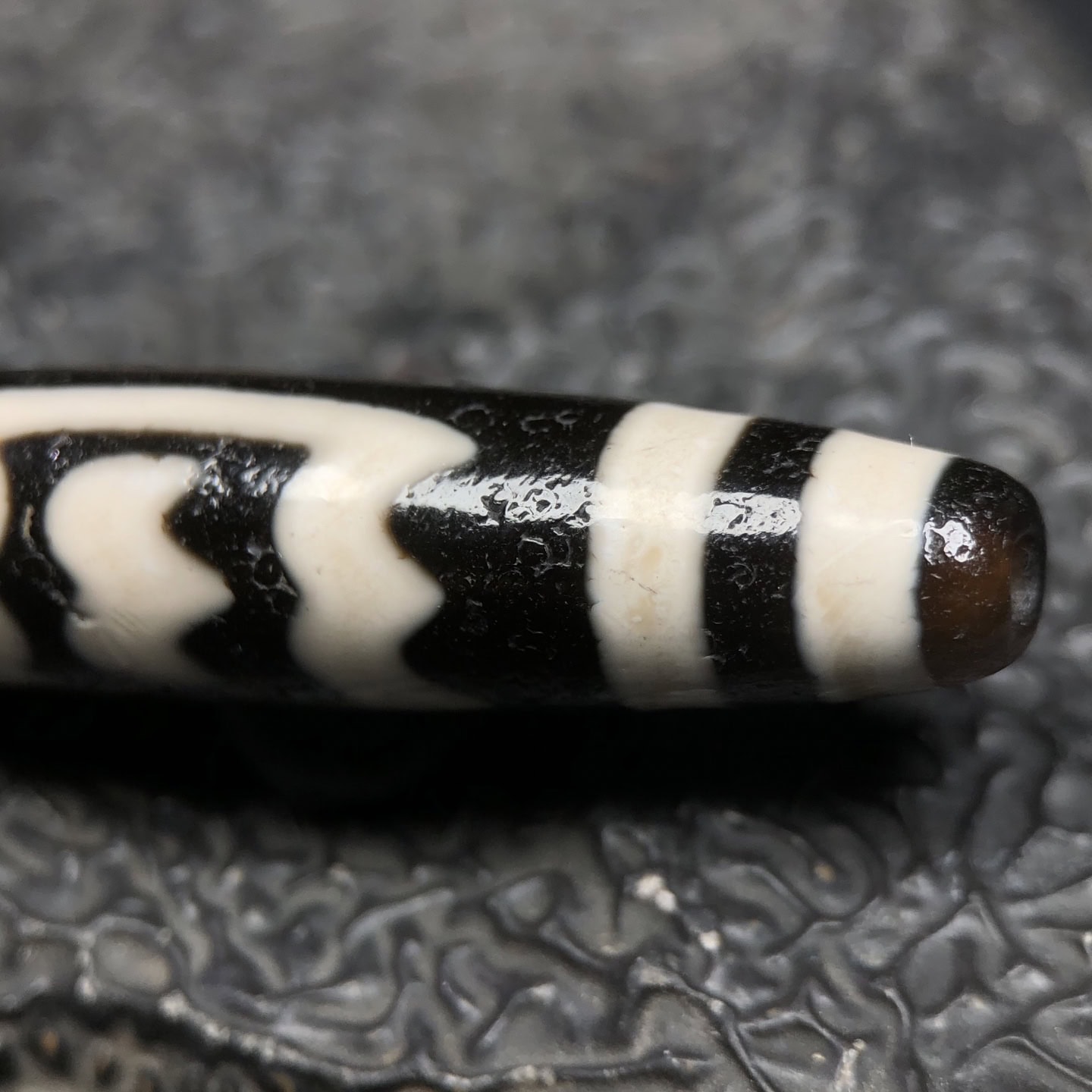 Chinese Natural Agate DZI Beads
