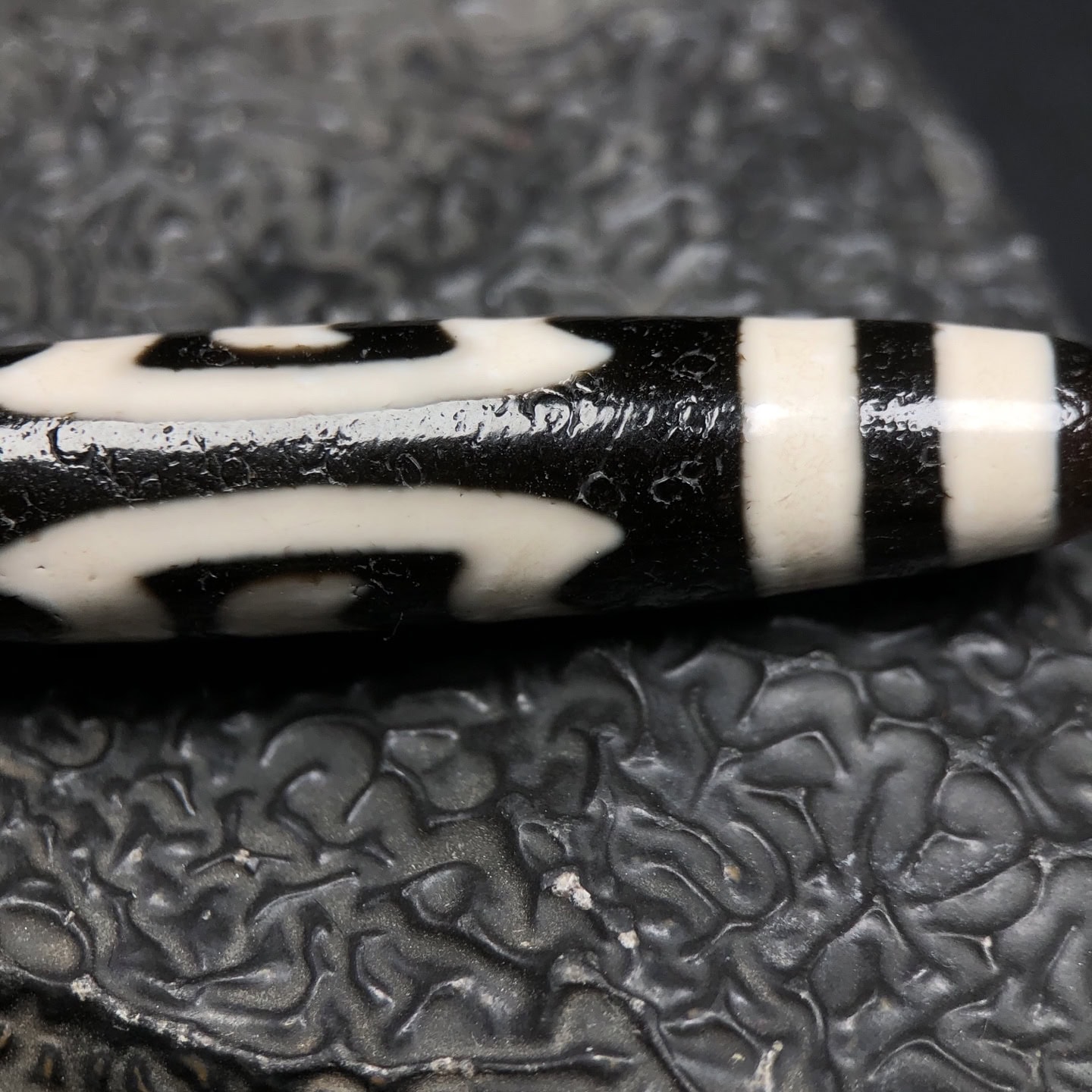 Chinese Natural Agate DZI Beads