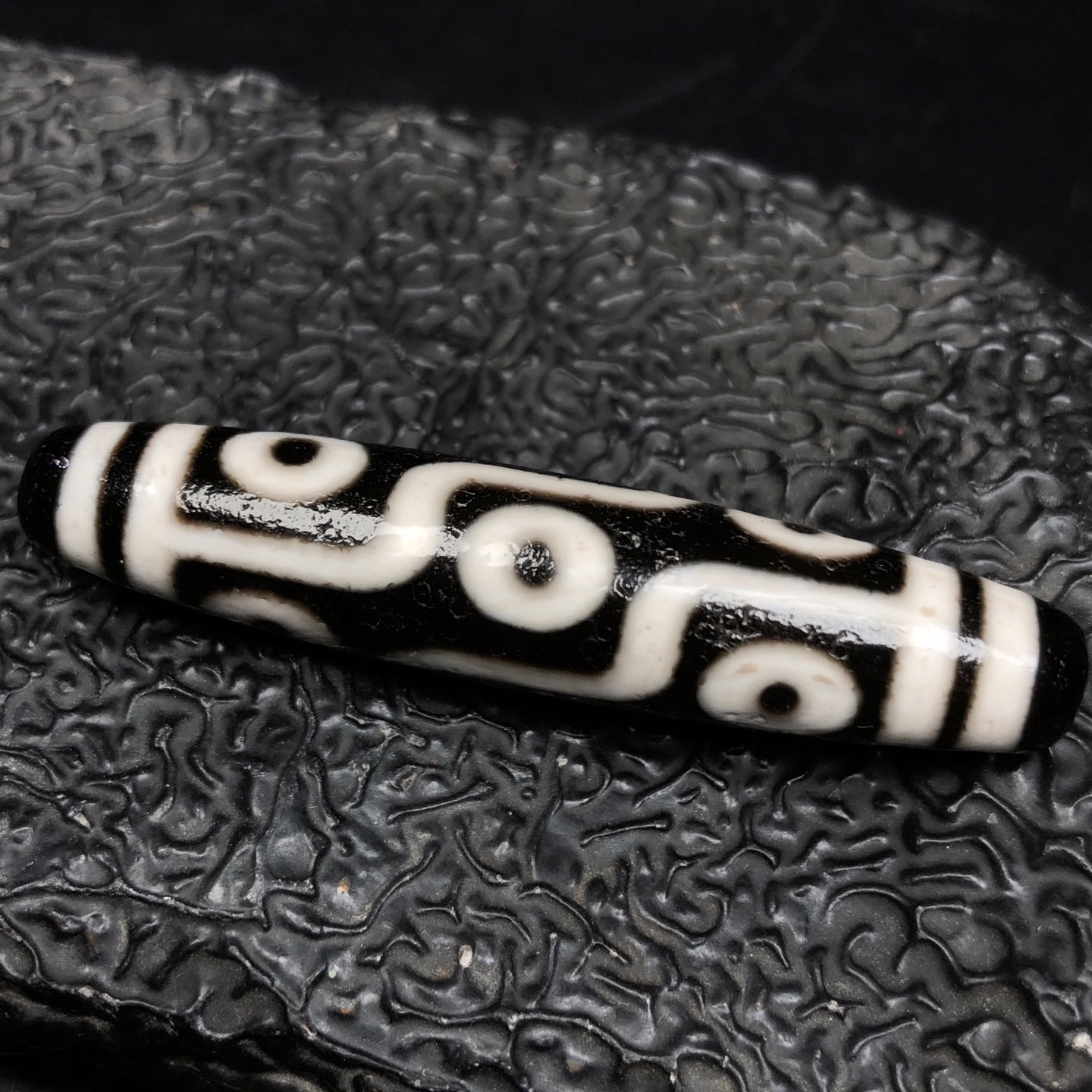 Chinese Natural Agate DZI Beads