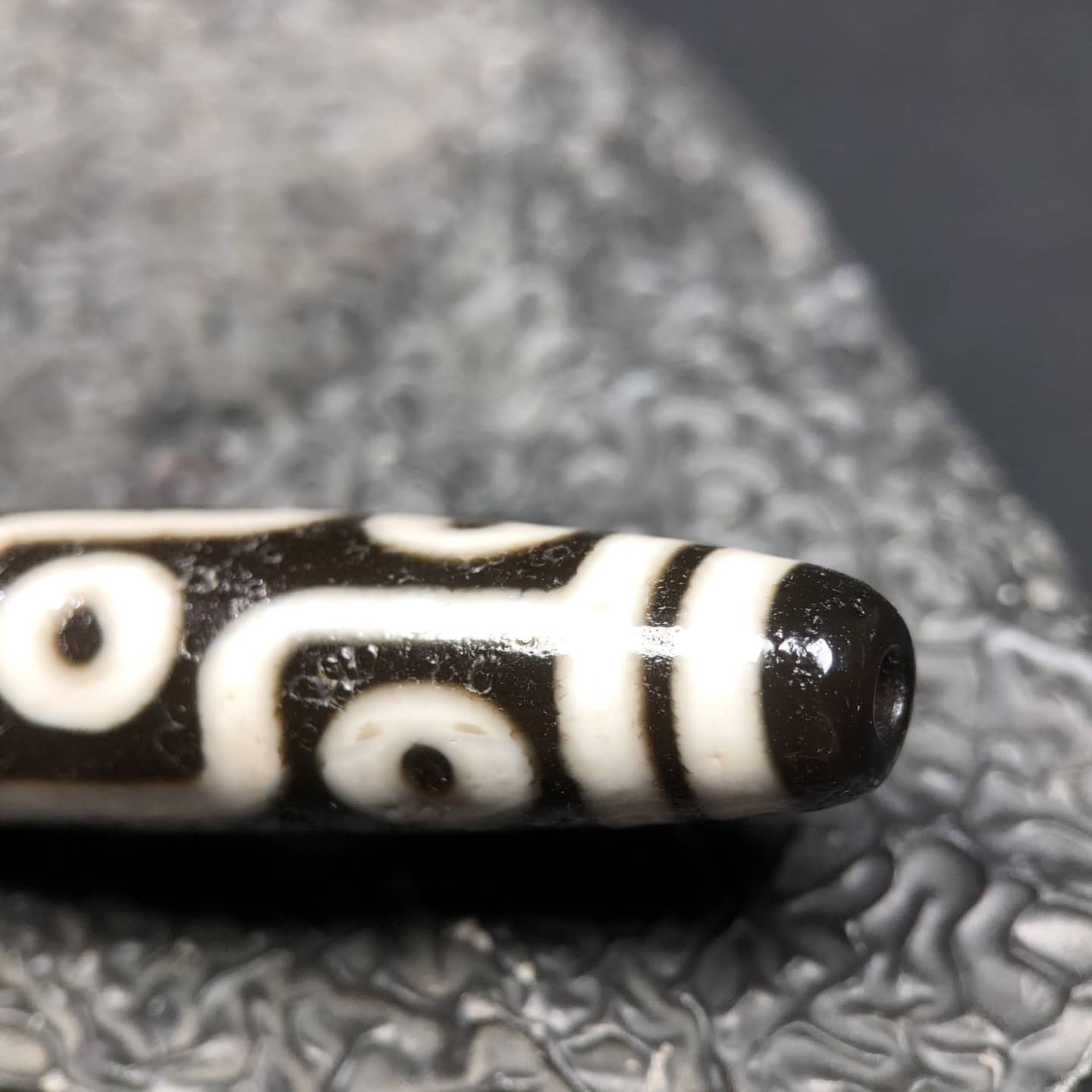 Chinese Natural Agate DZI Beads