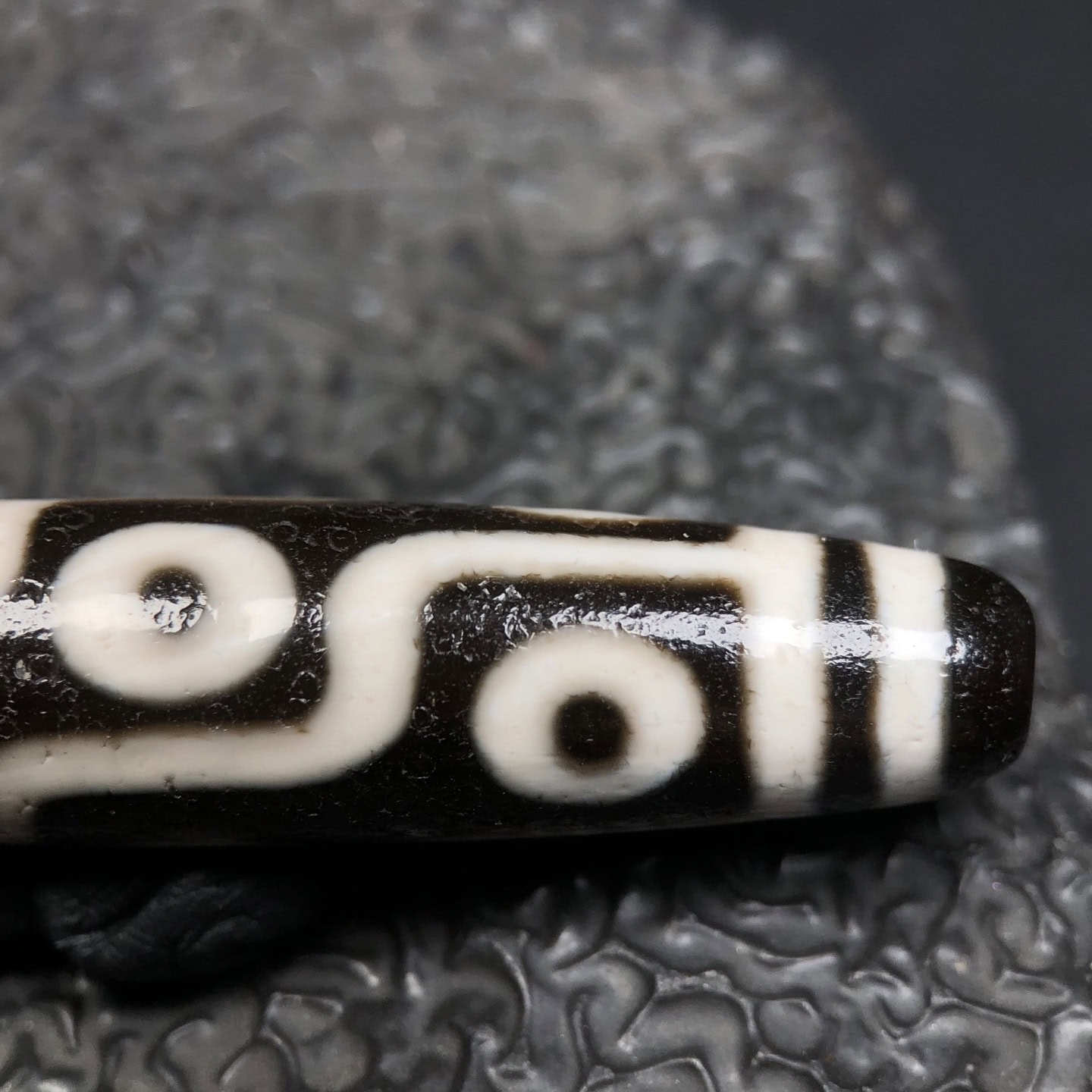 Chinese Natural Agate DZI Beads