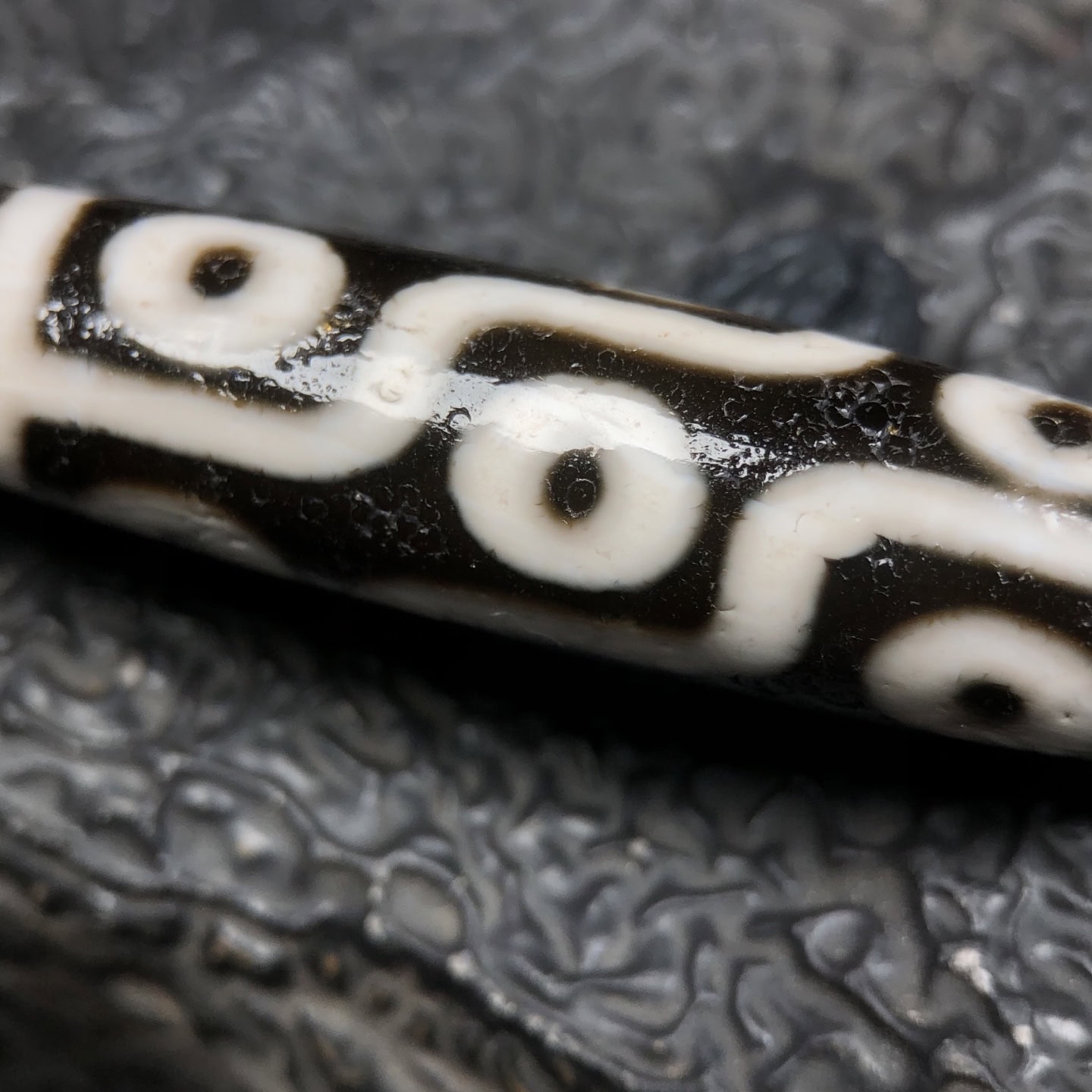Chinese Natural Agate DZI Beads