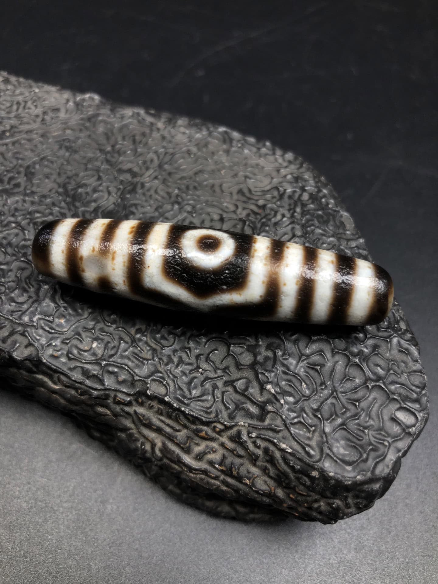 Chinese Natural Agate DZI Beads