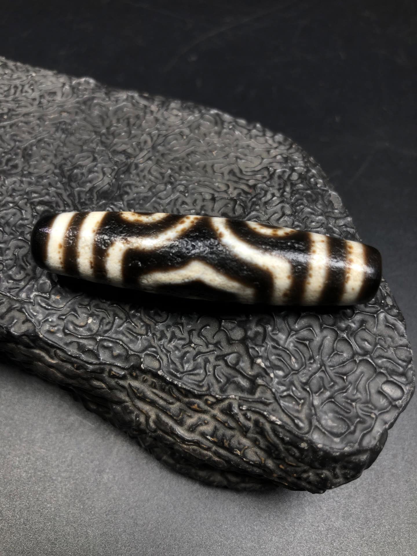 Chinese Natural Agate DZI Beads