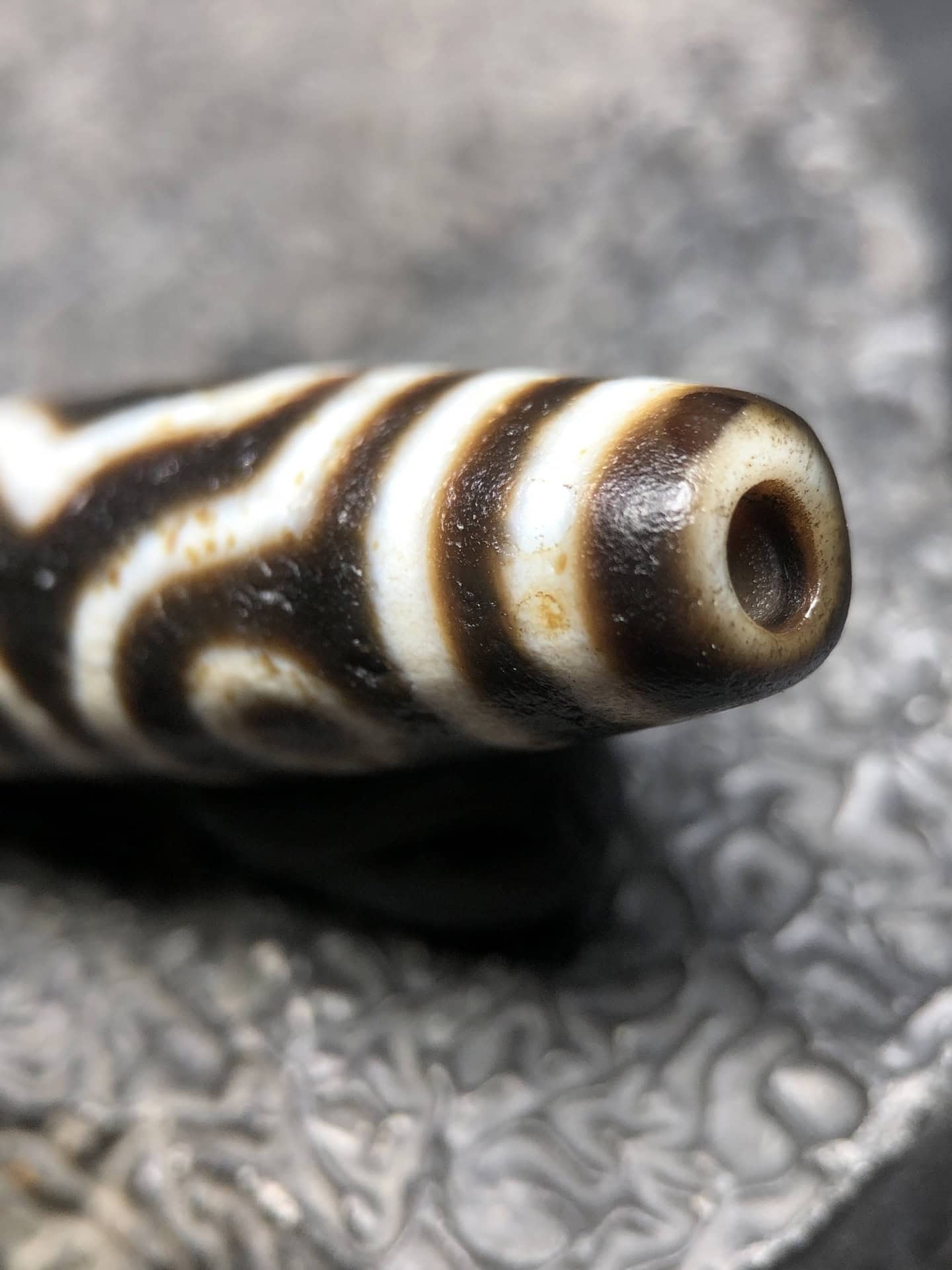 Chinese Natural Agate DZI Beads