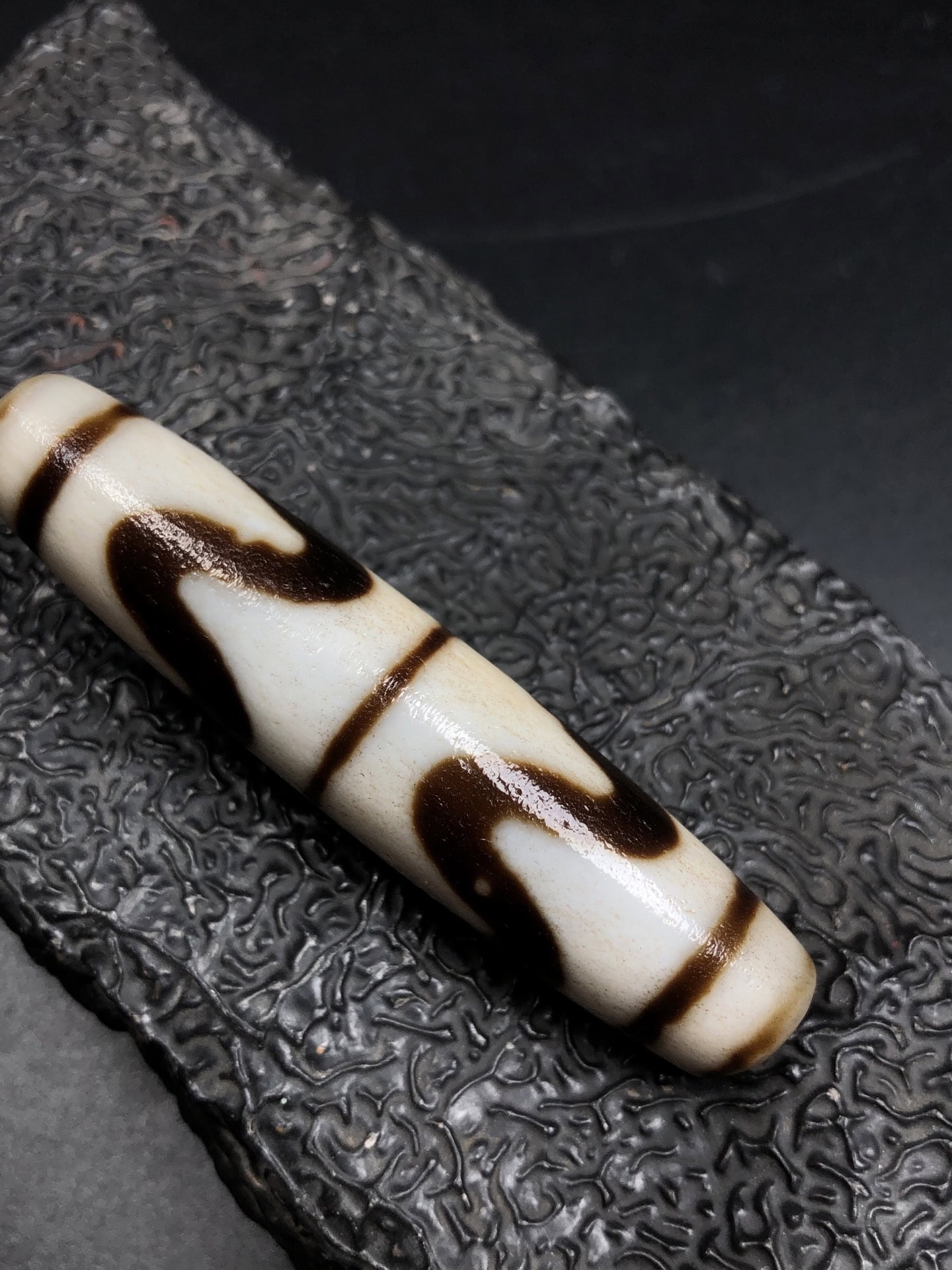 Chinese Natural Agate DZI Beads