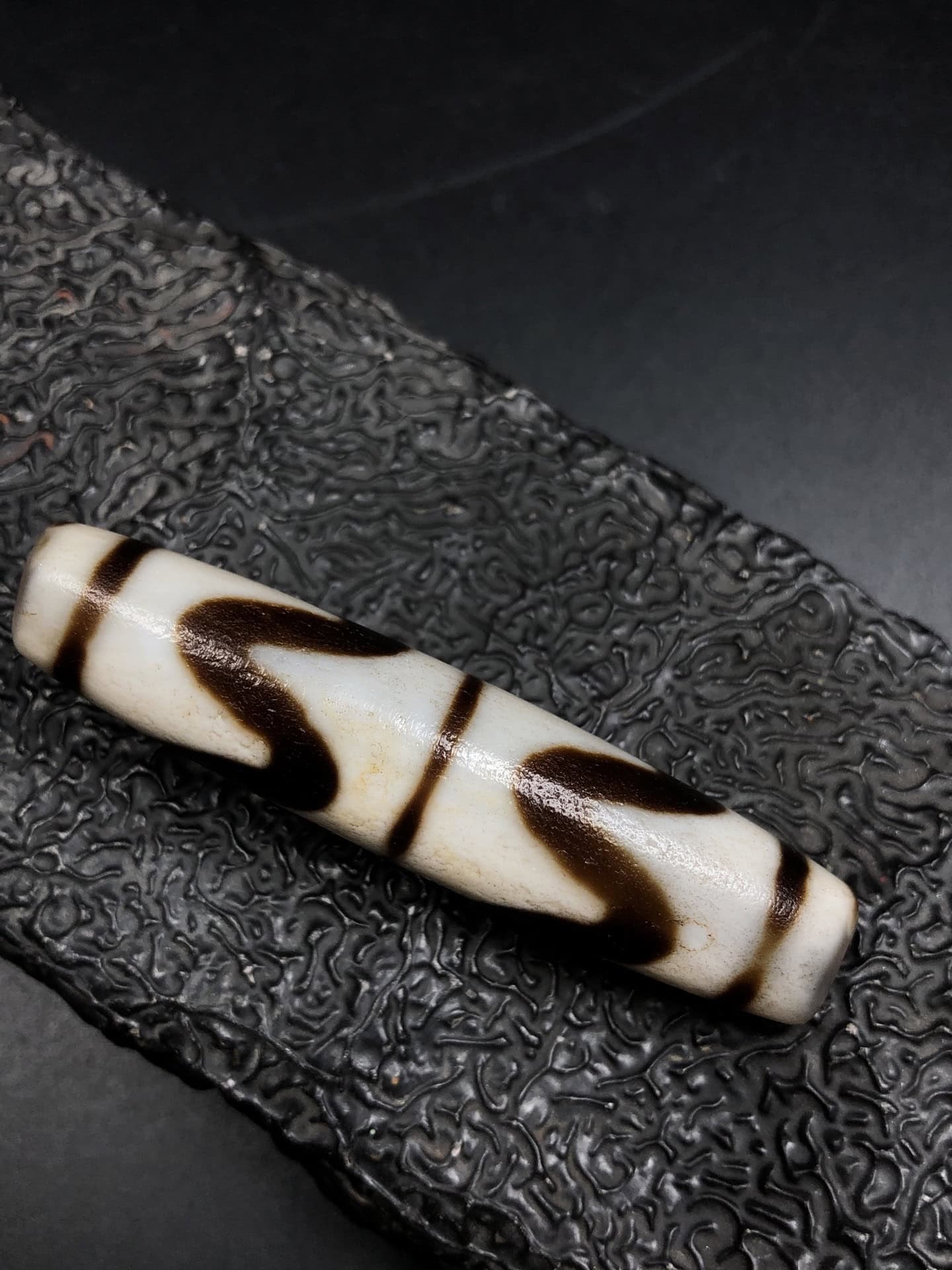 Chinese Natural Agate DZI Beads