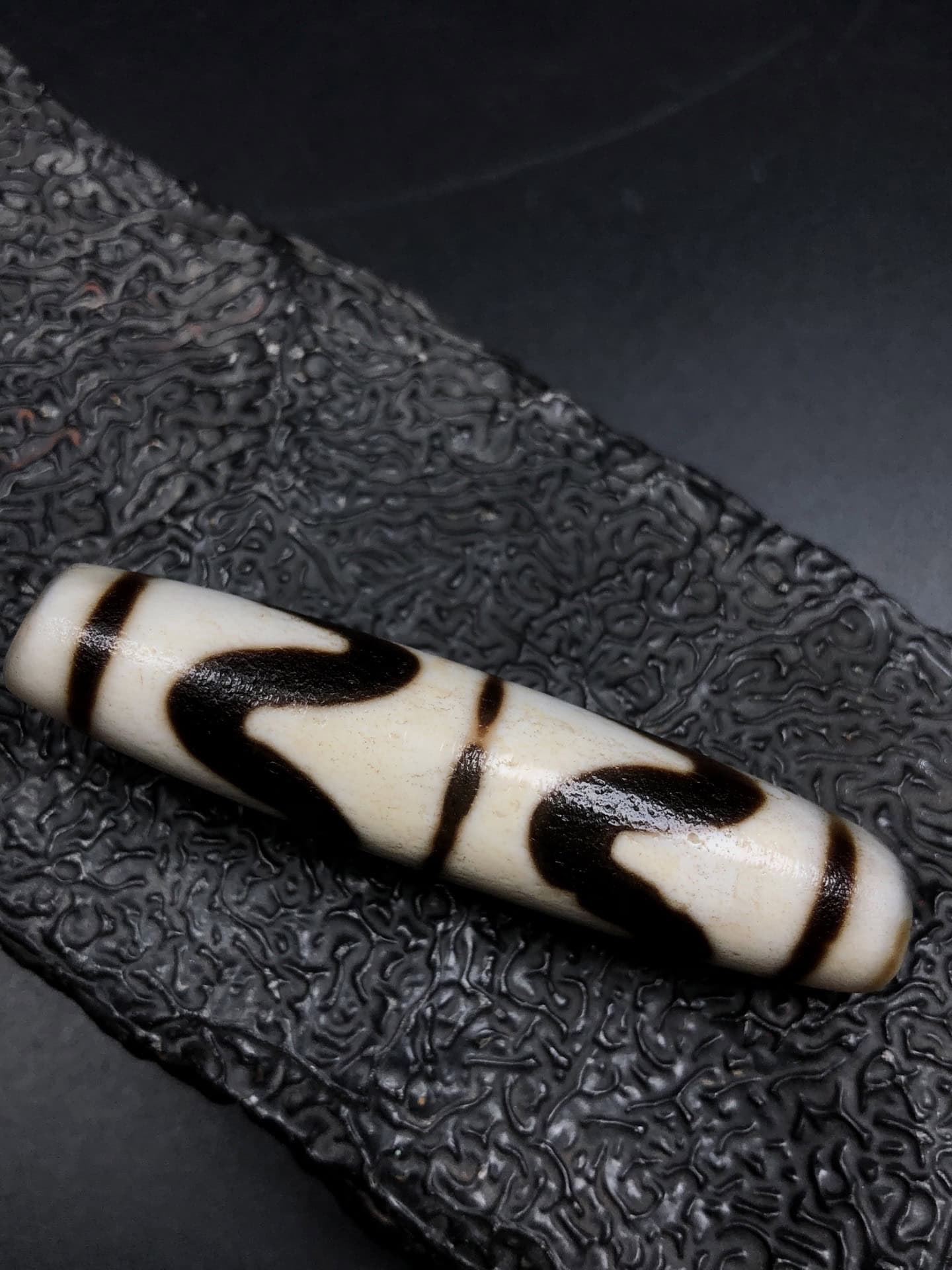 Chinese Natural Agate DZI Beads