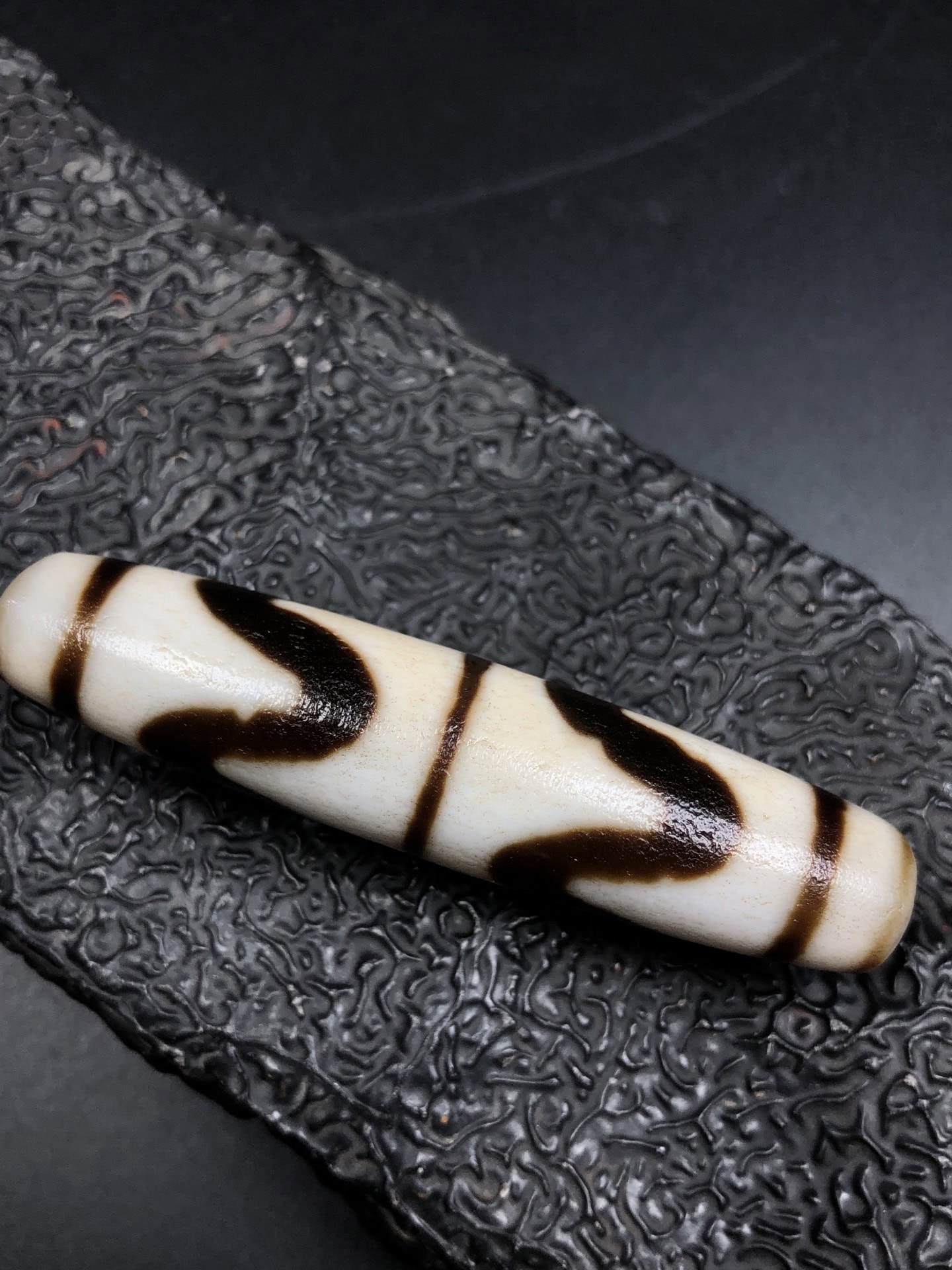 Chinese Natural Agate DZI Beads