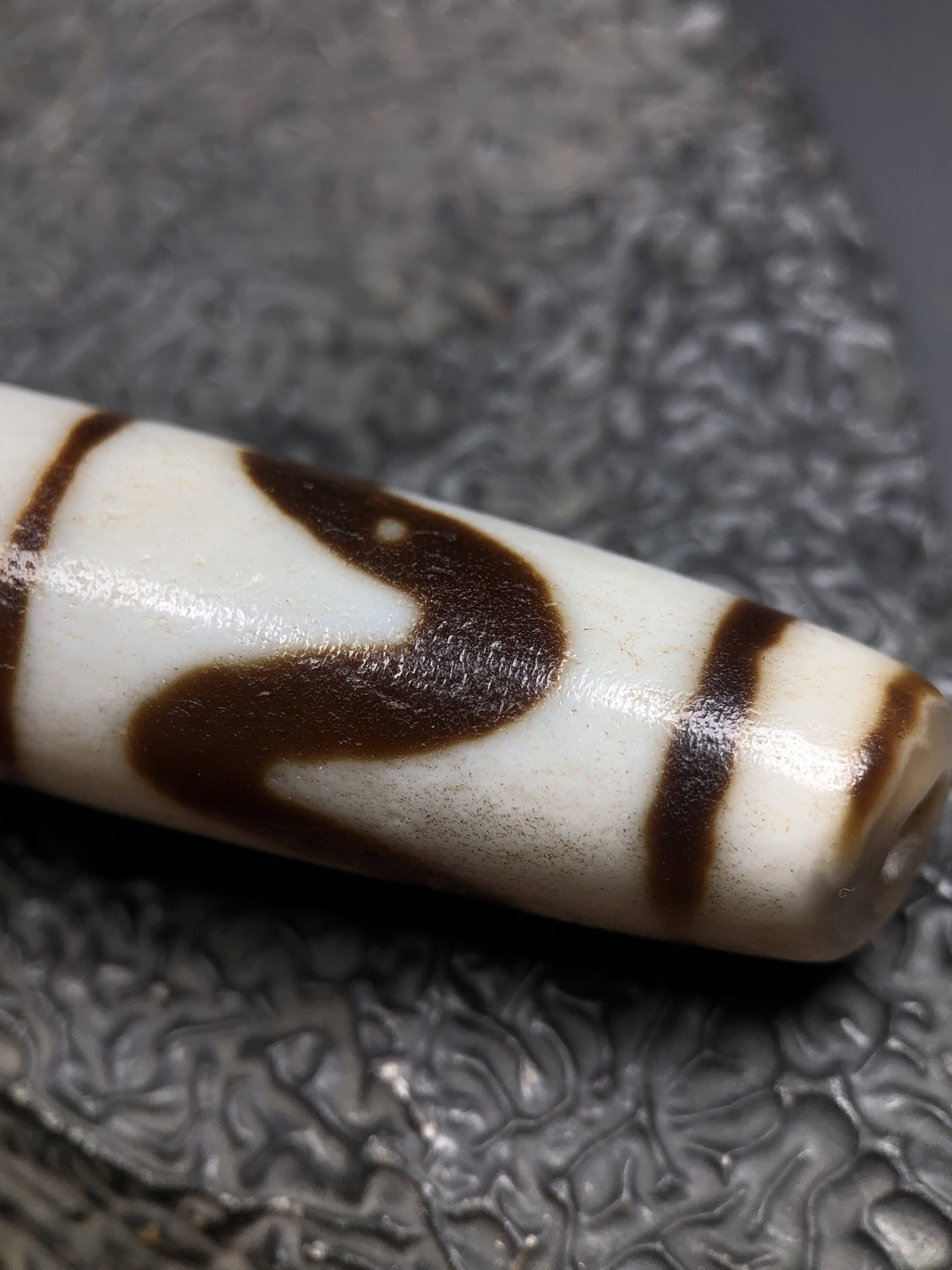 Chinese Natural Agate DZI Beads