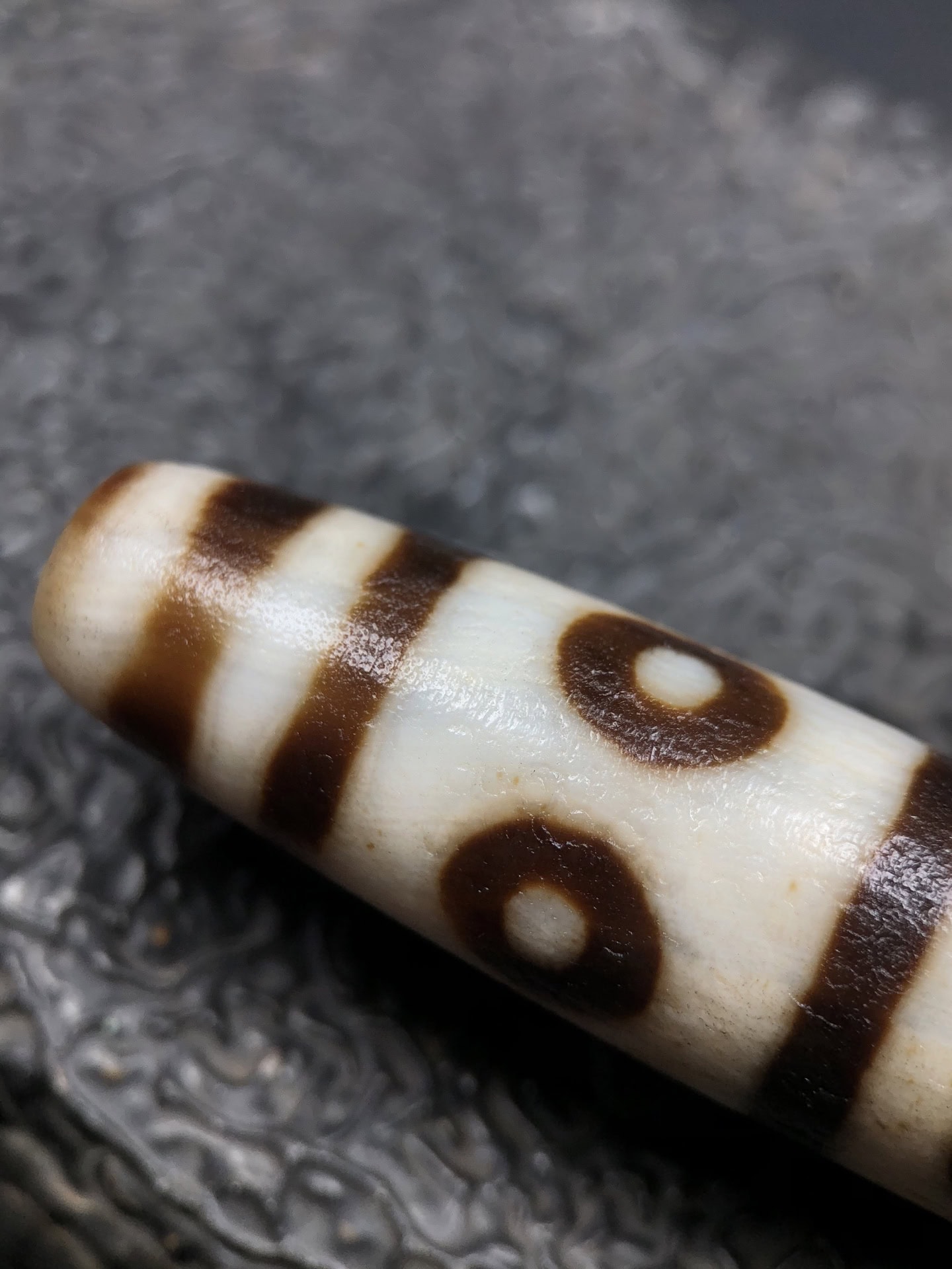 Chinese Natural Agate DZI Beads