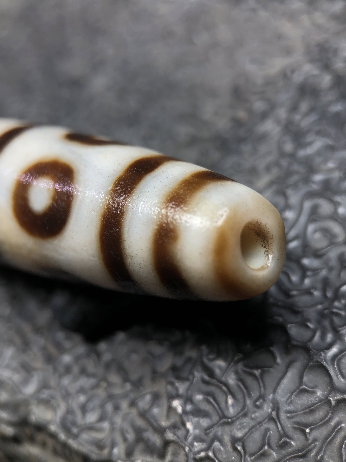 Chinese Natural Agate DZI Beads