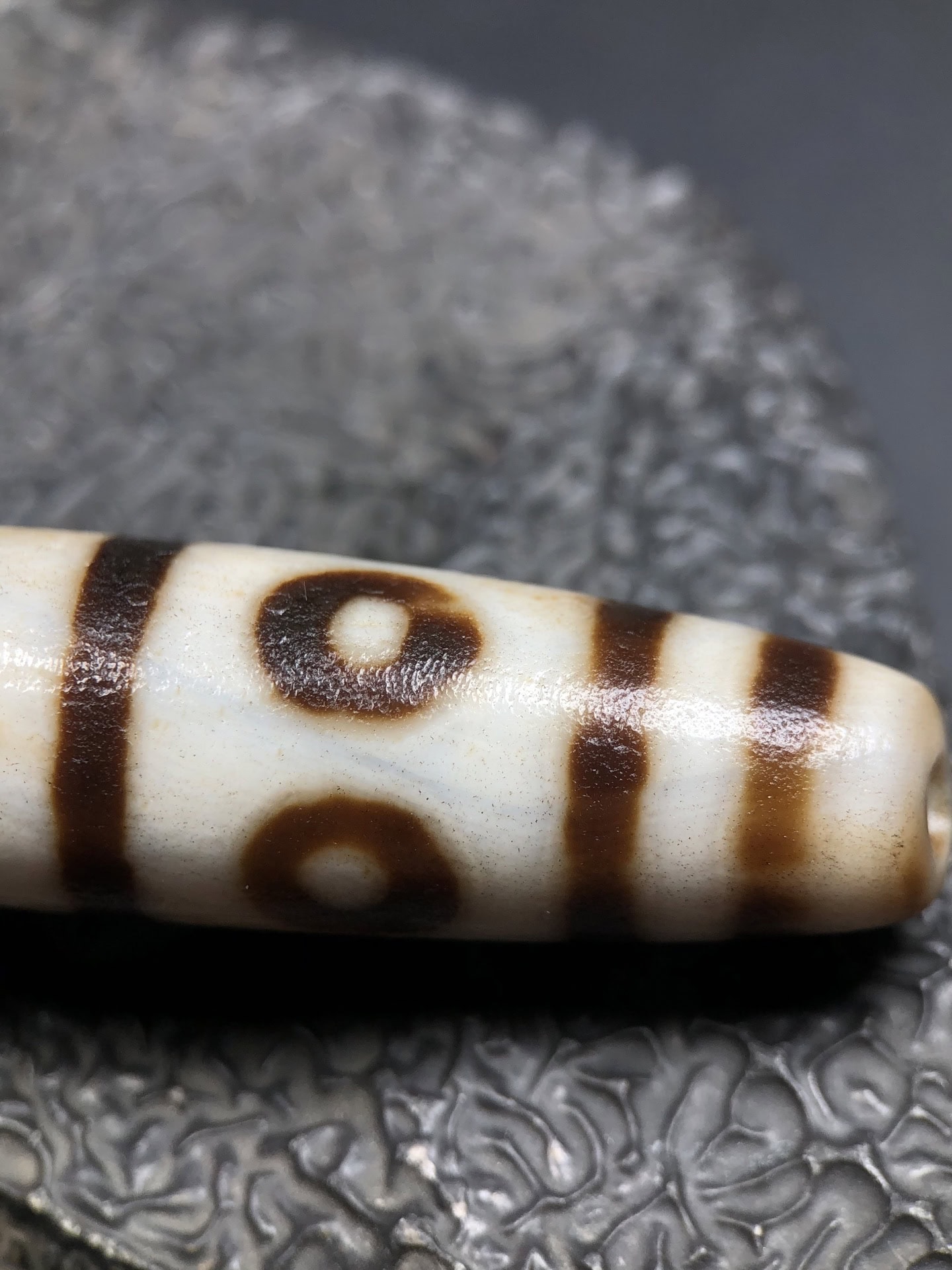 Chinese Natural Agate DZI Beads