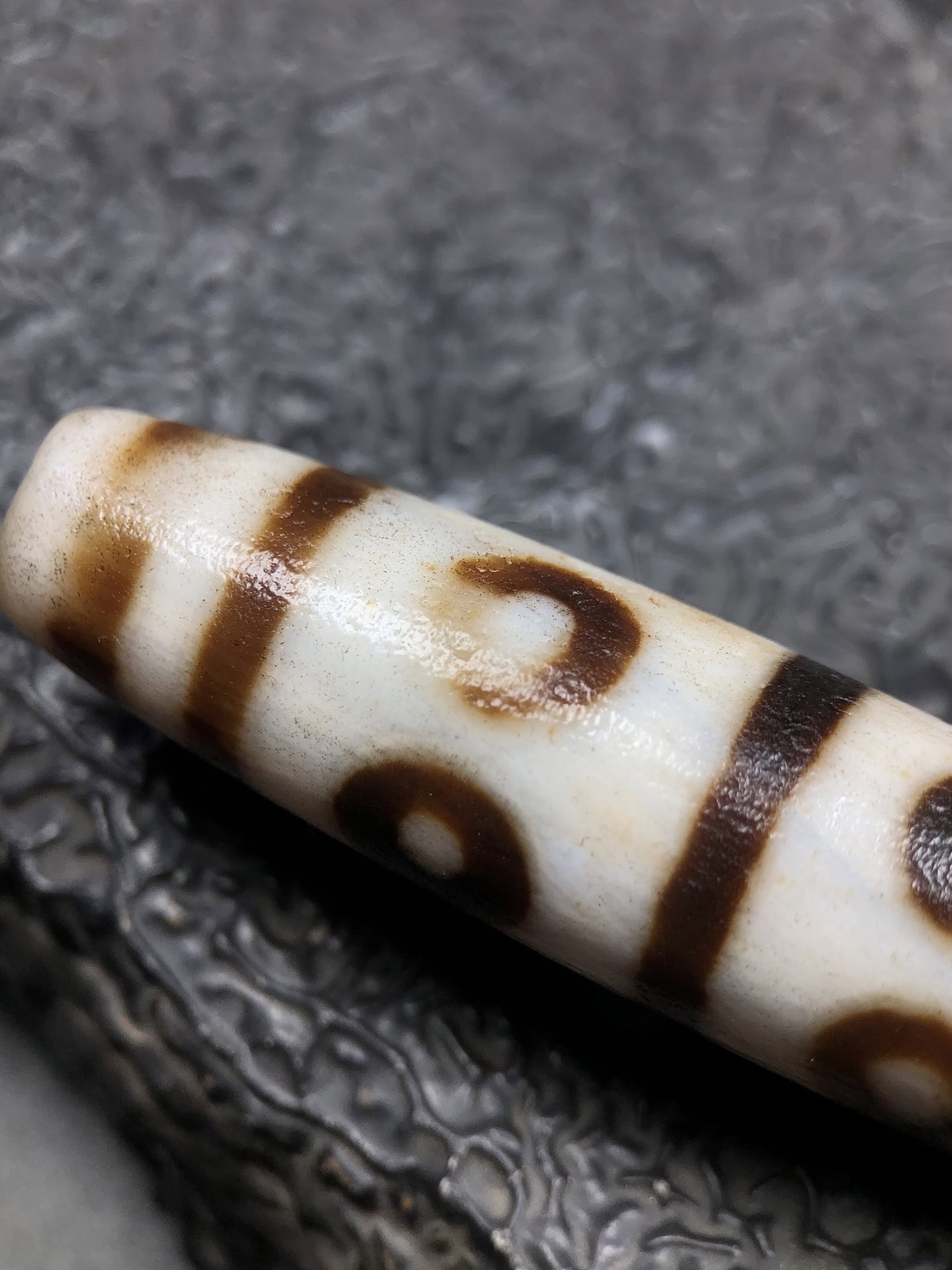 Chinese Natural Agate DZI Beads