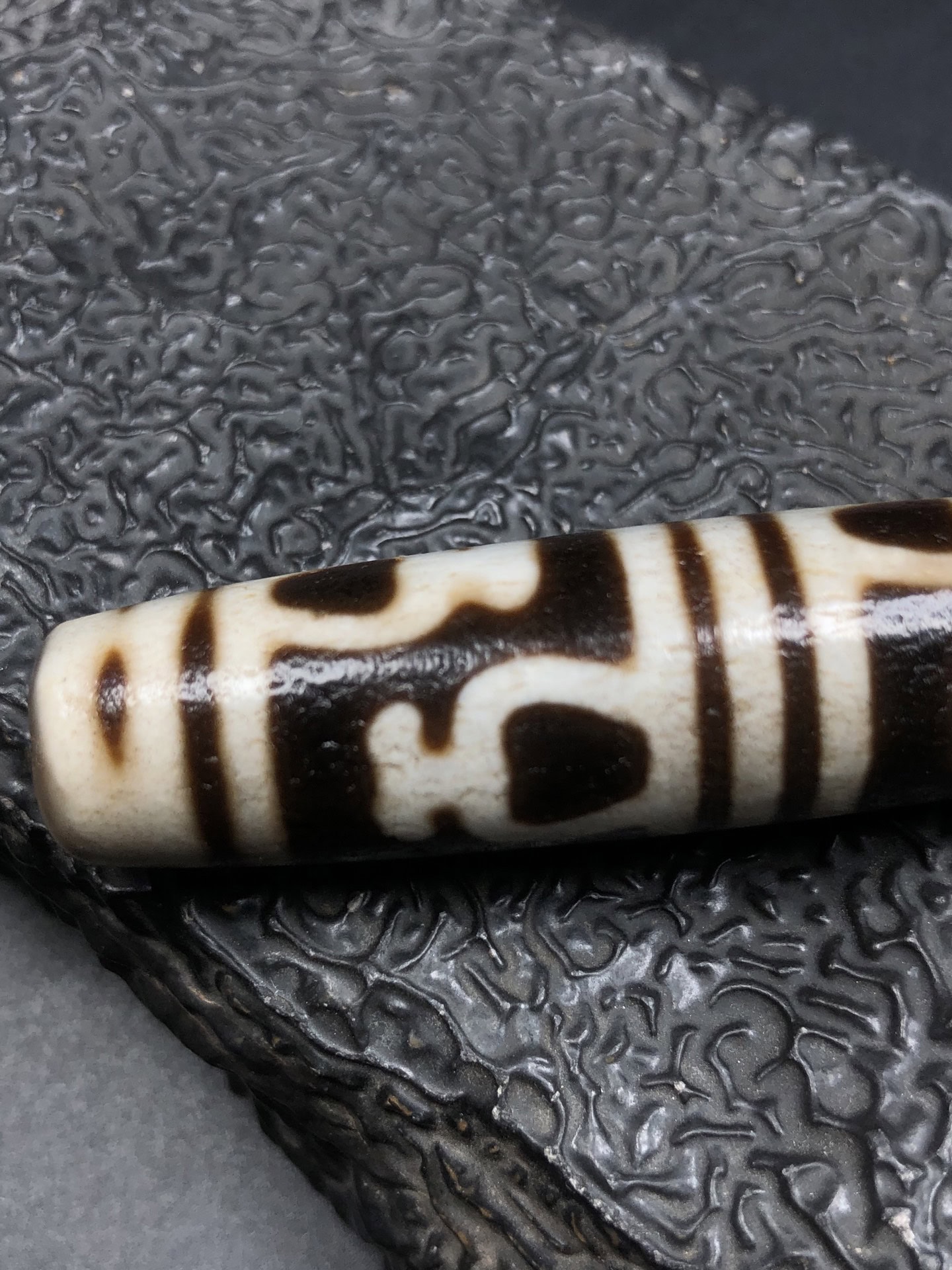 Chinese Natural Agate DZI Beads