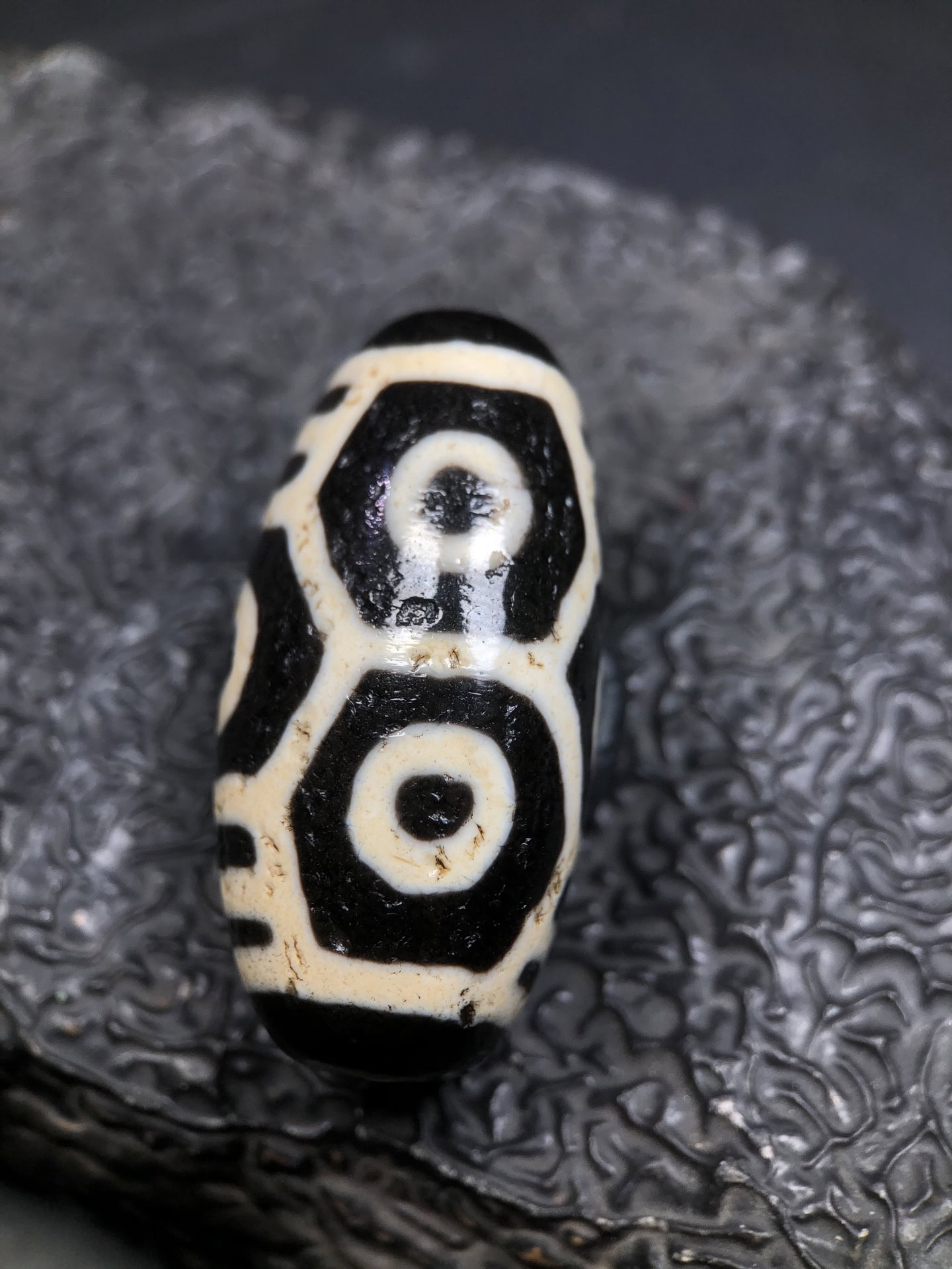 Chinese Natural Agate DZI Beads