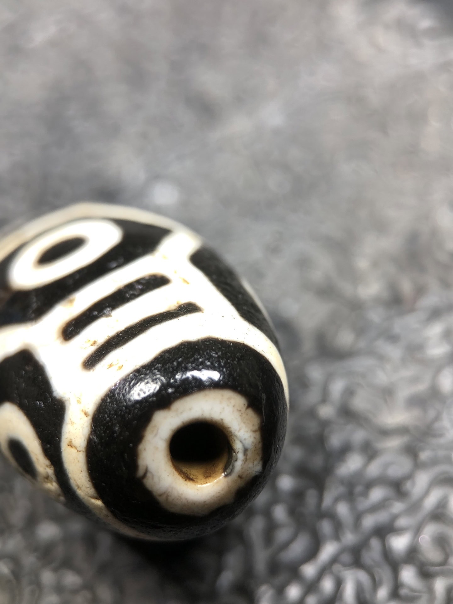 Chinese Natural Agate DZI Beads