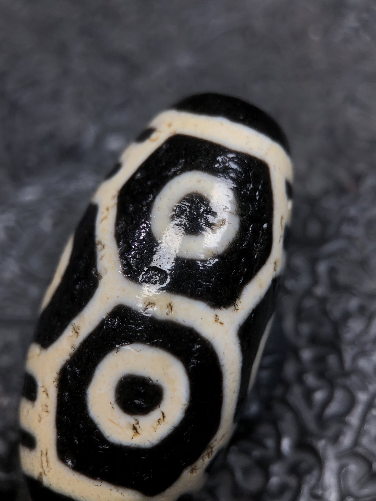 Chinese Natural Agate DZI Beads