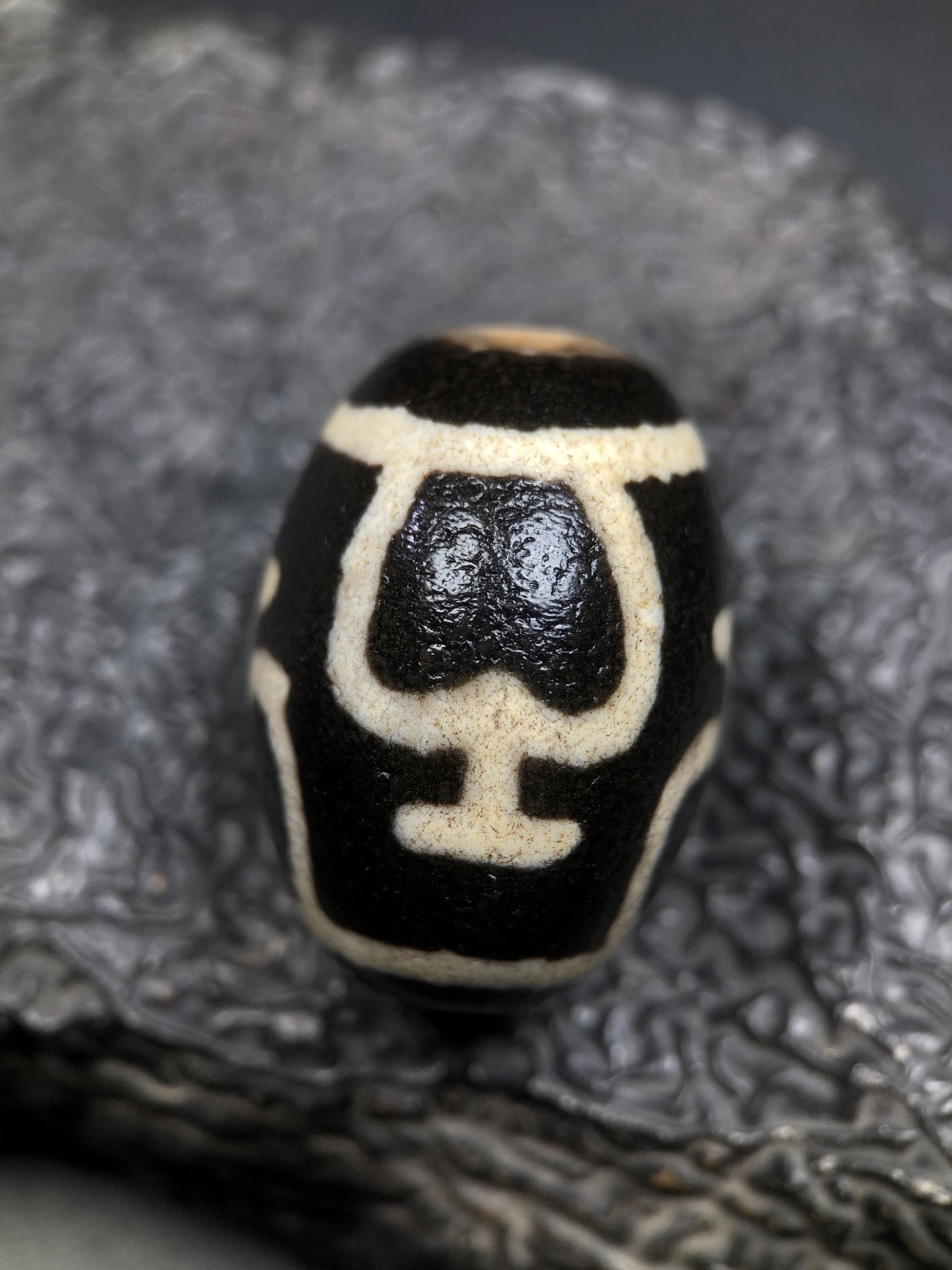 Chinese Natural Agate DZI Beads