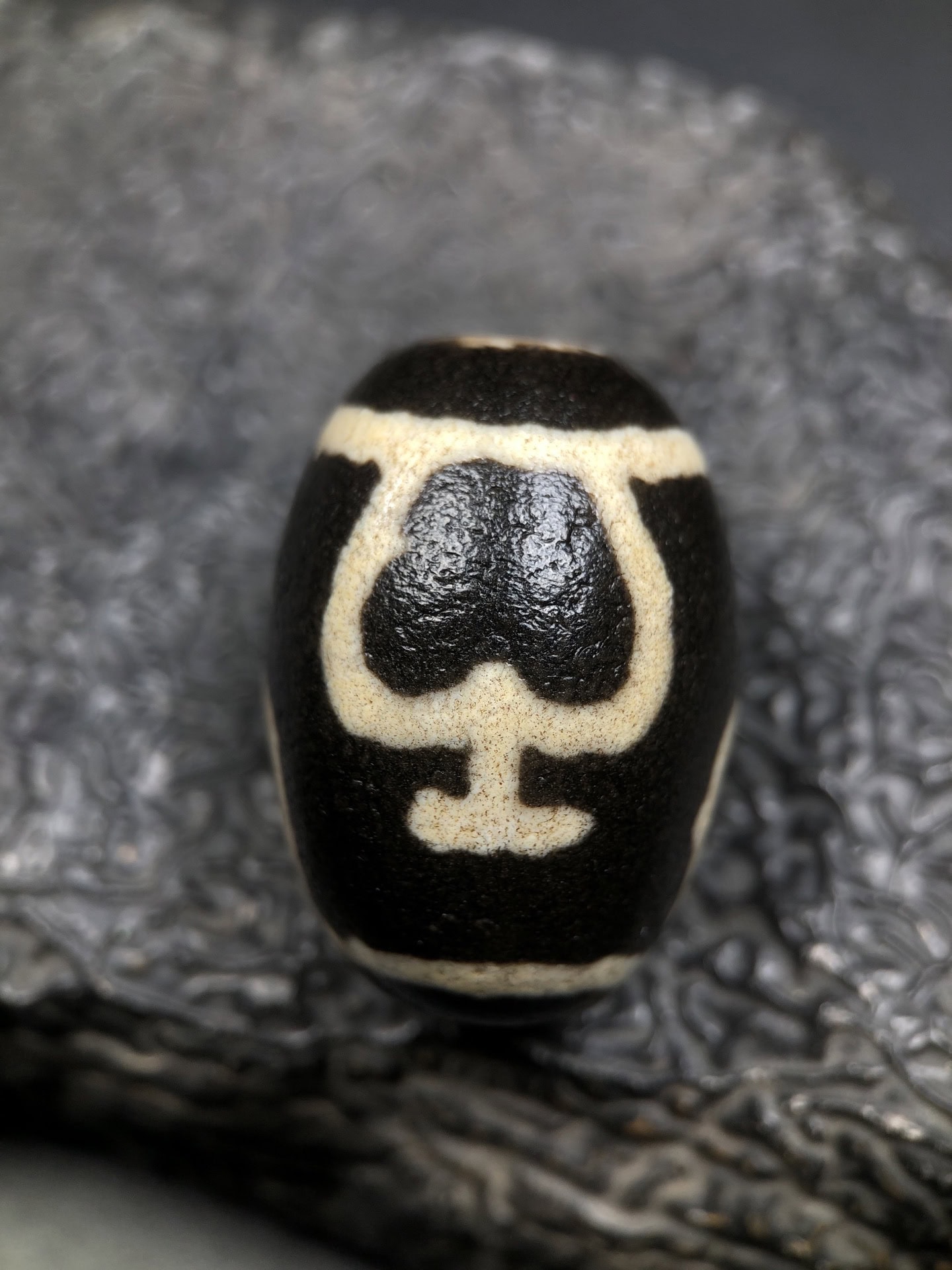 Chinese Natural Agate DZI Beads