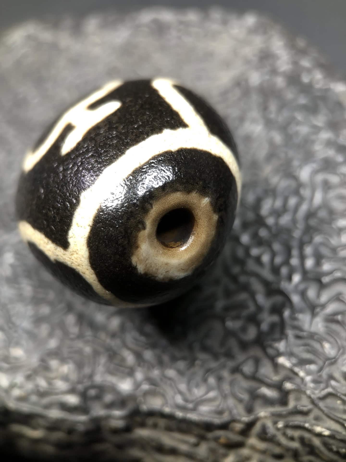 Chinese Natural Agate DZI Beads