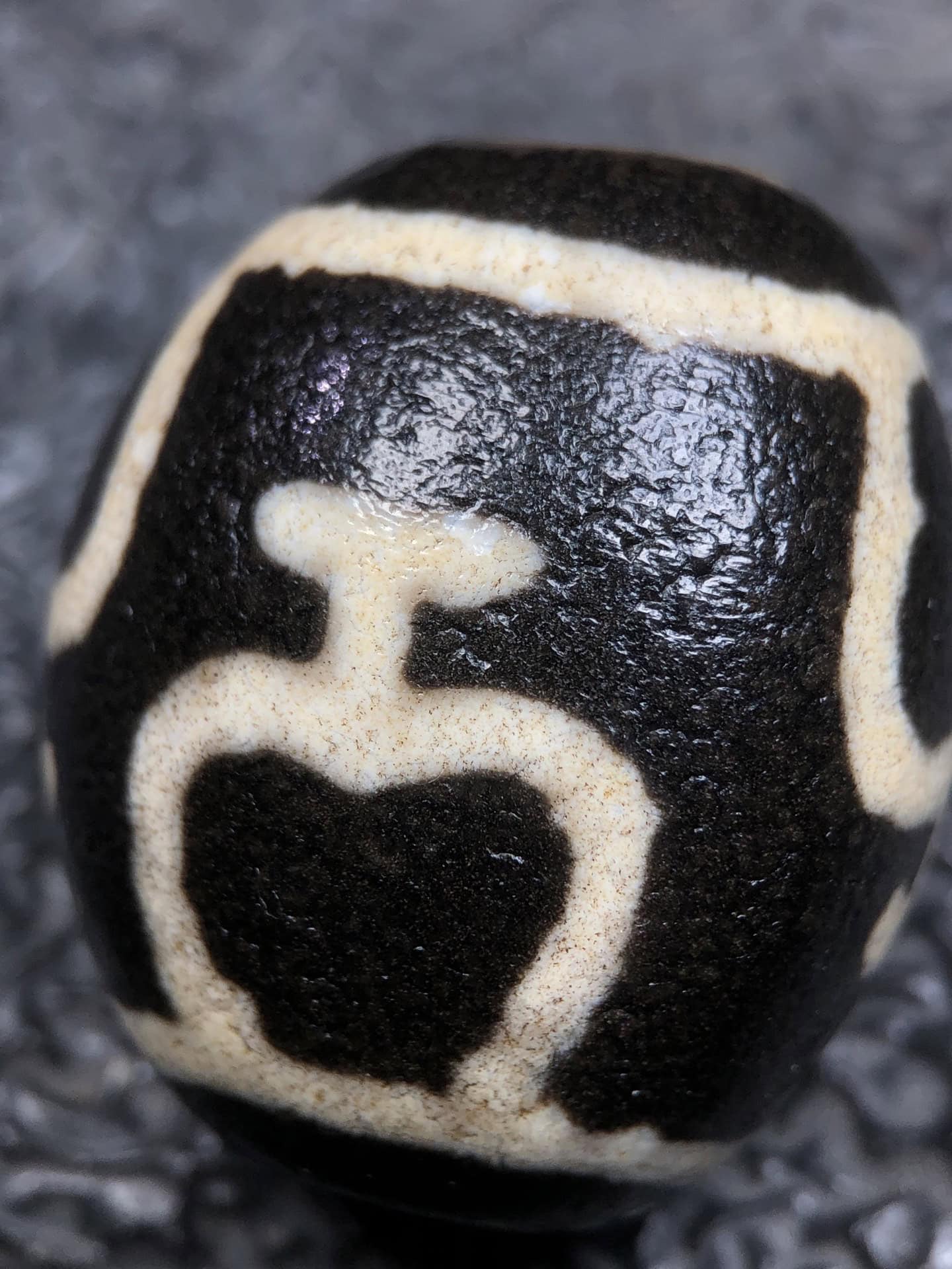 Chinese Natural Agate DZI Beads