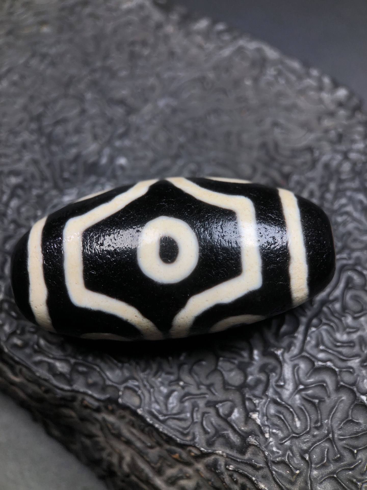 Chinese Natural Agate DZI Beads