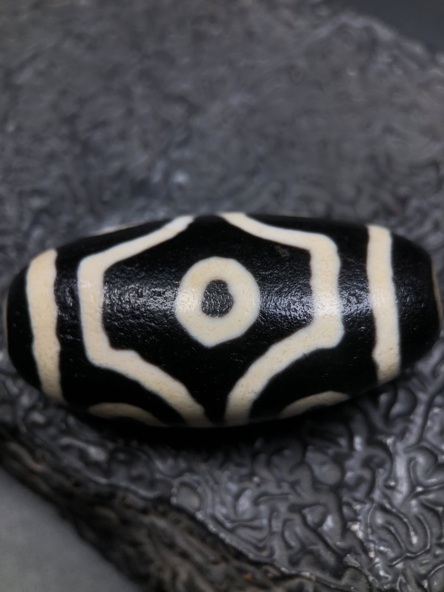 Chinese Natural Agate DZI Beads