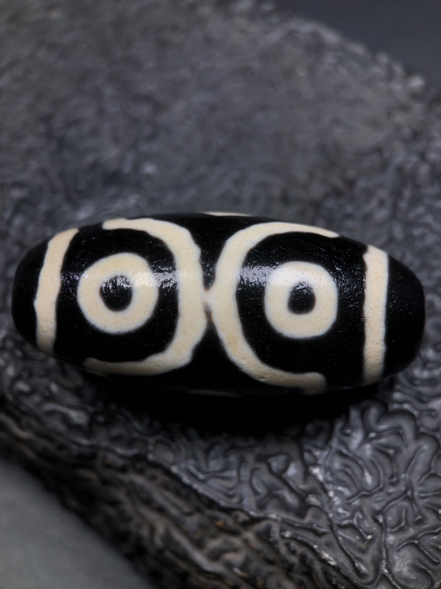 Chinese Natural Agate DZI Beads