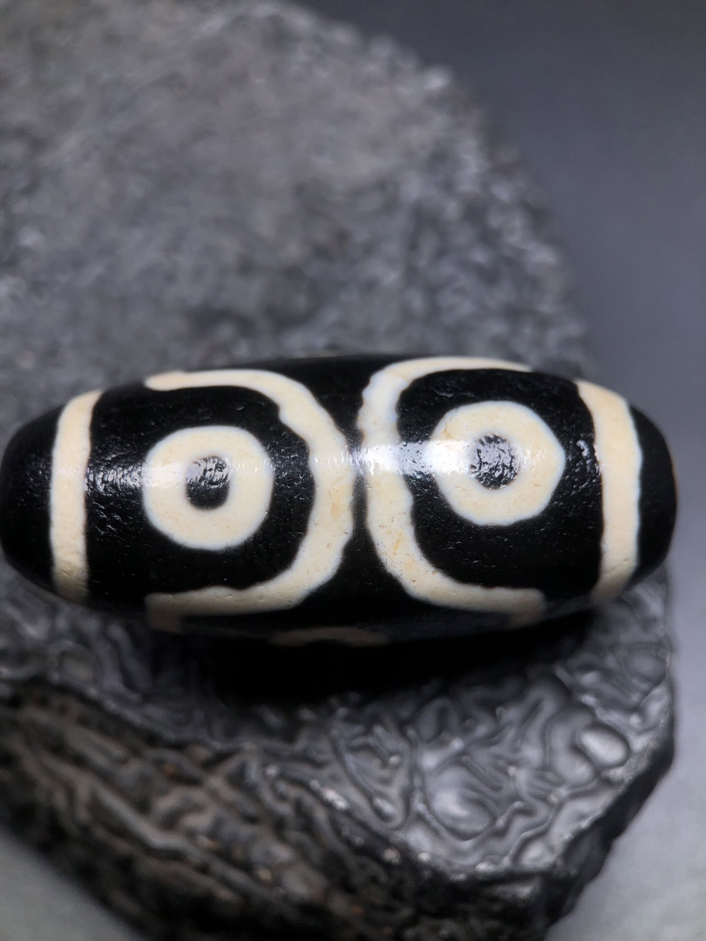 Chinese Natural Agate DZI Beads