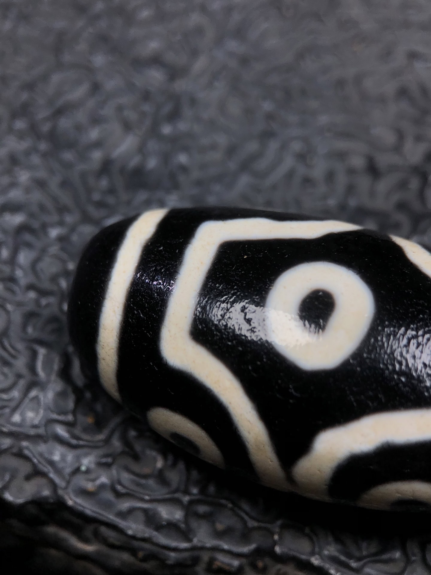 Chinese Natural Agate DZI Beads