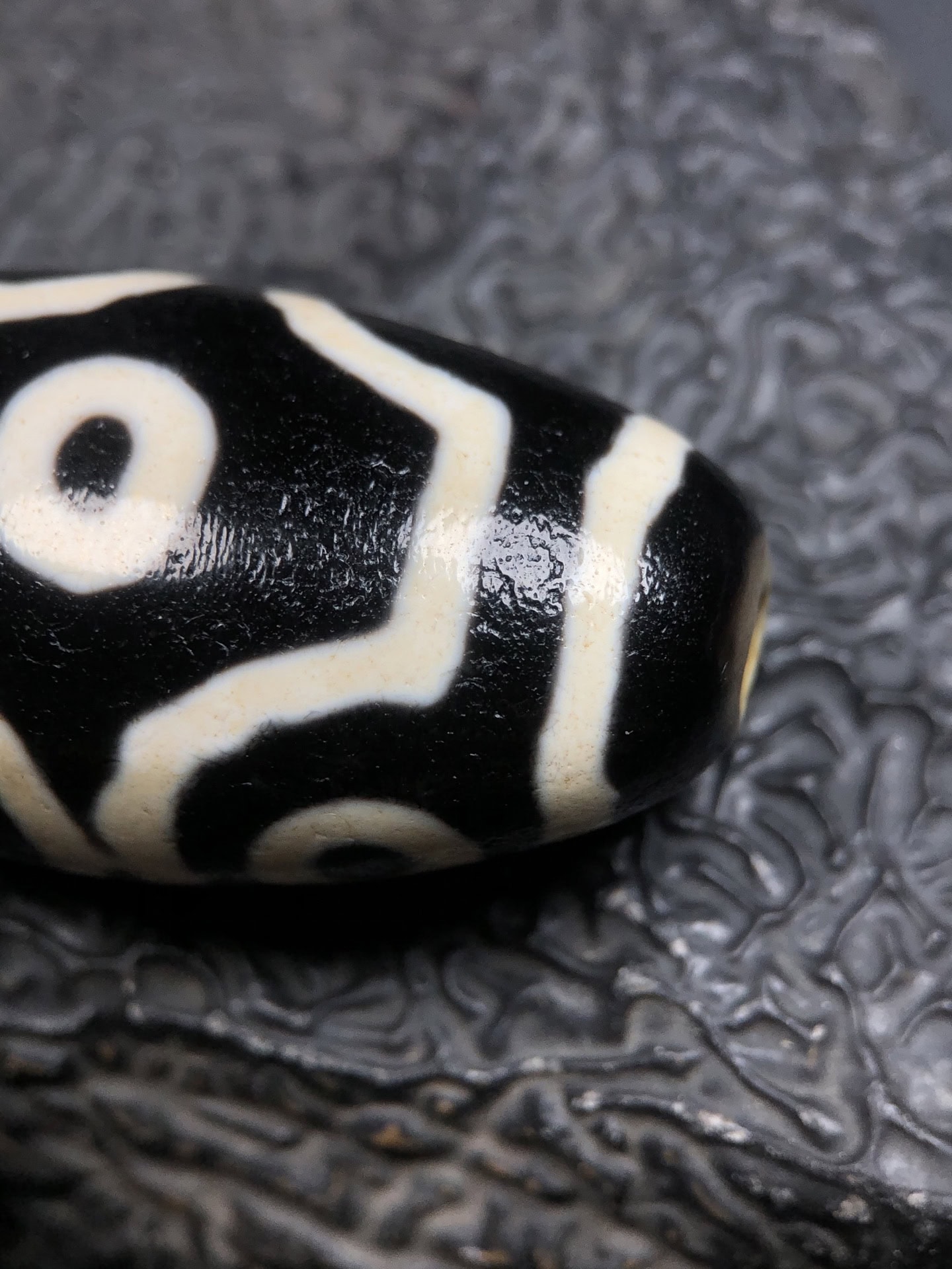 Chinese Natural Agate DZI Beads