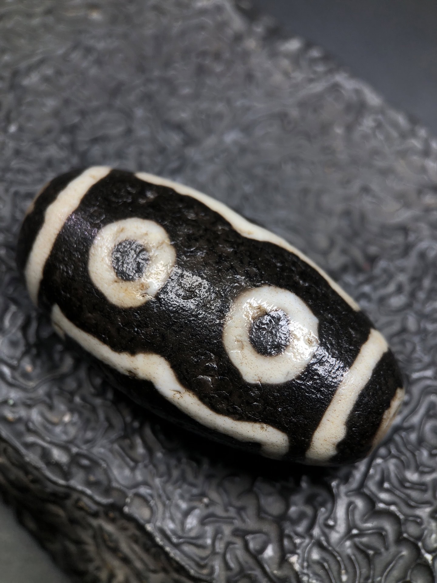 Chinese Natural Agate DZI Beads