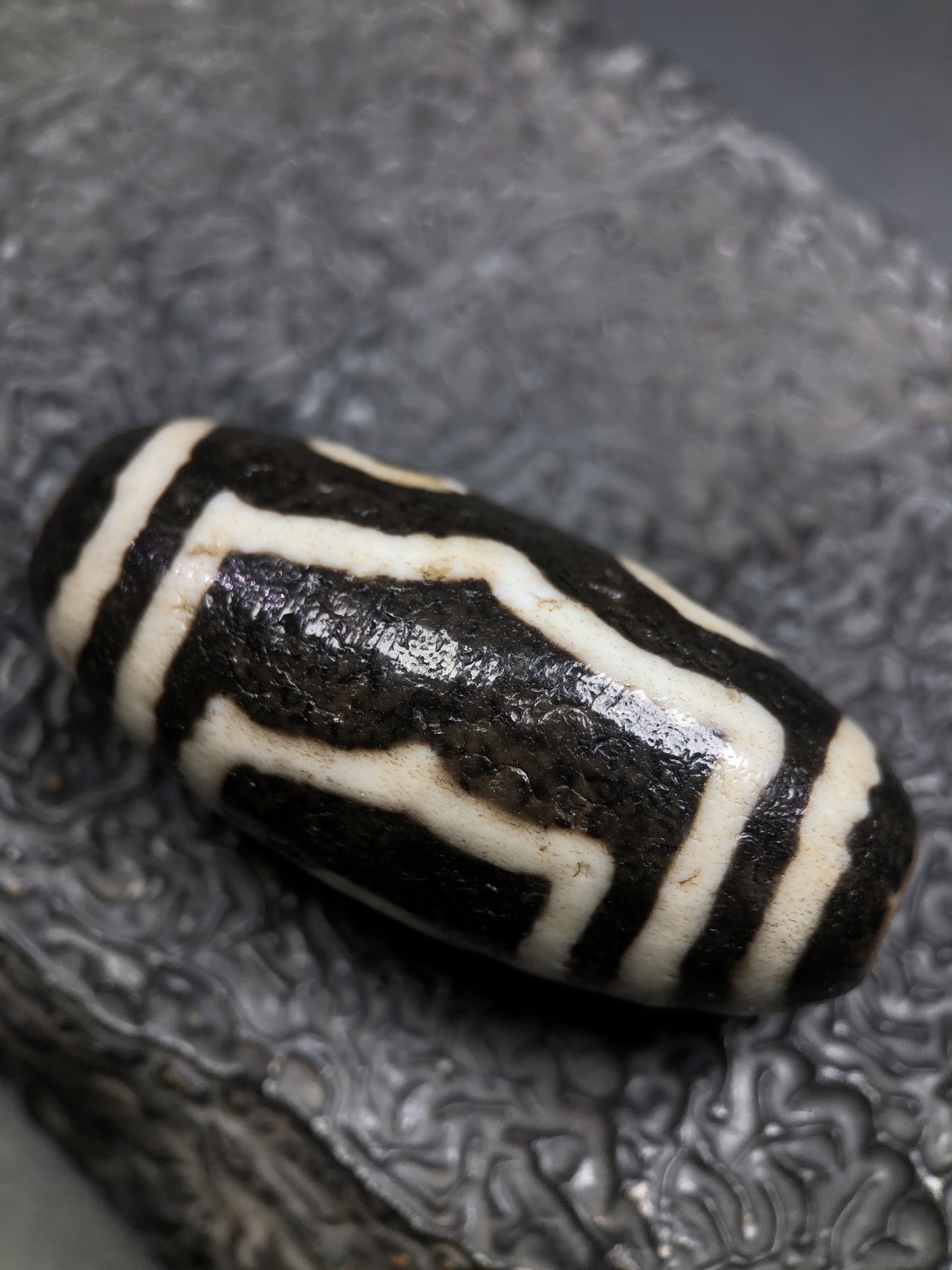 Chinese Natural Agate DZI Beads