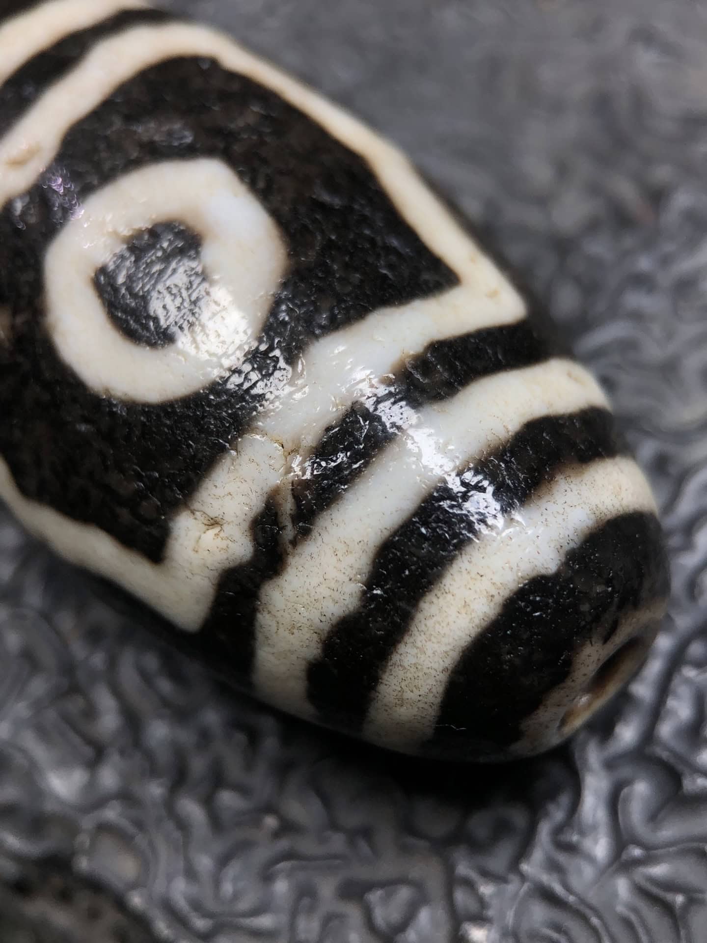 Chinese Natural Agate DZI Beads