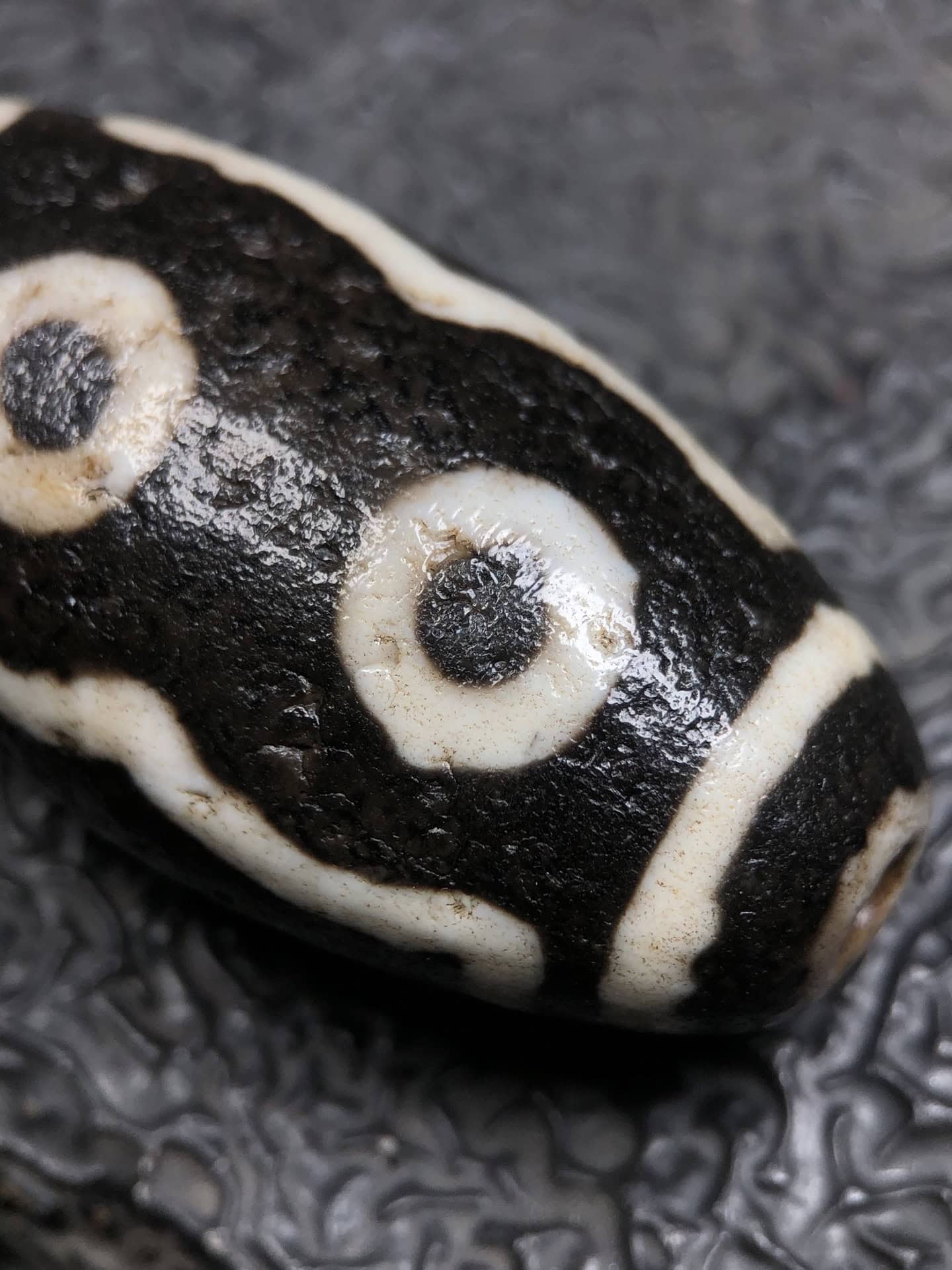 Chinese Natural Agate DZI Beads