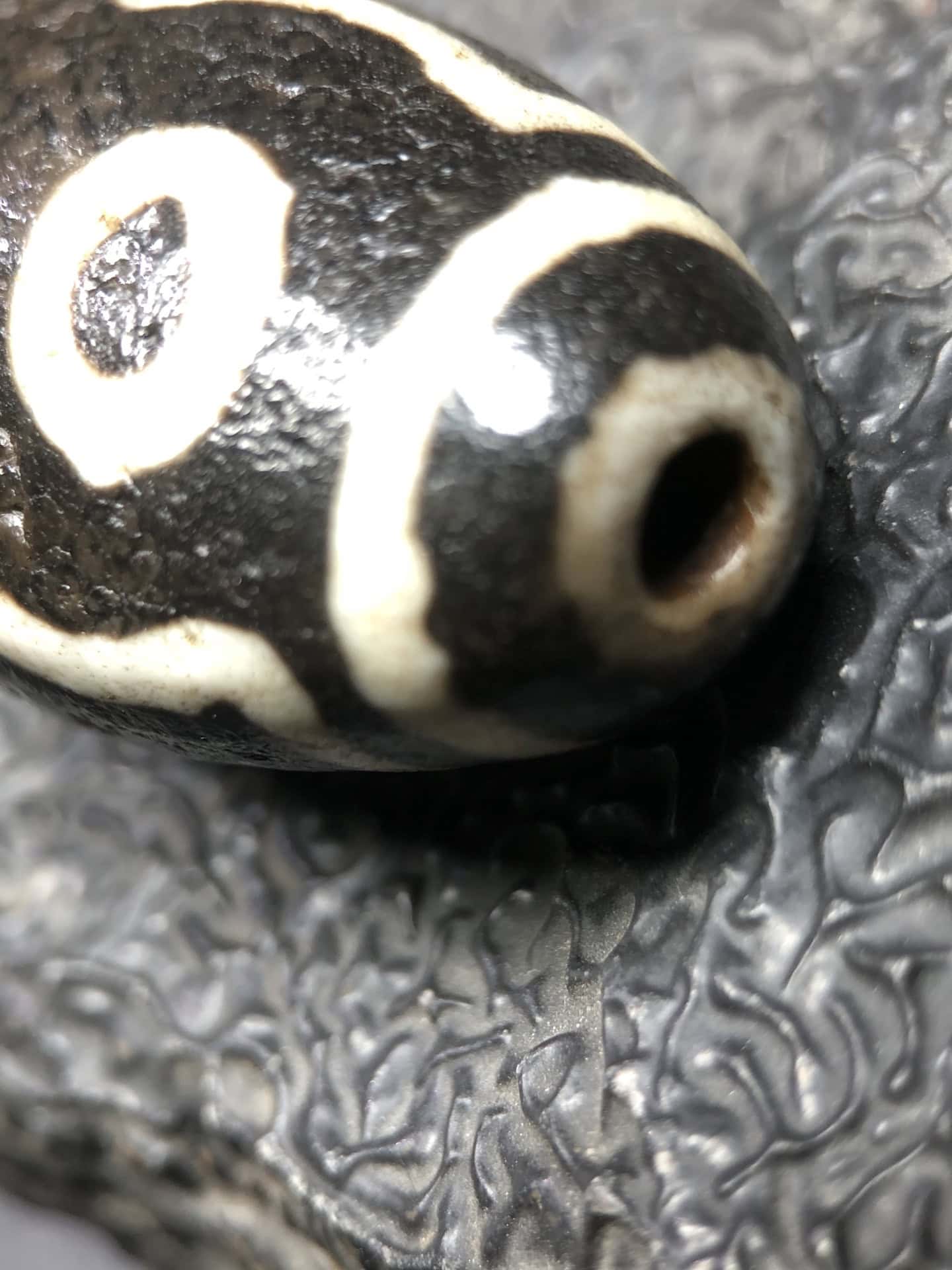 Chinese Natural Agate DZI Beads